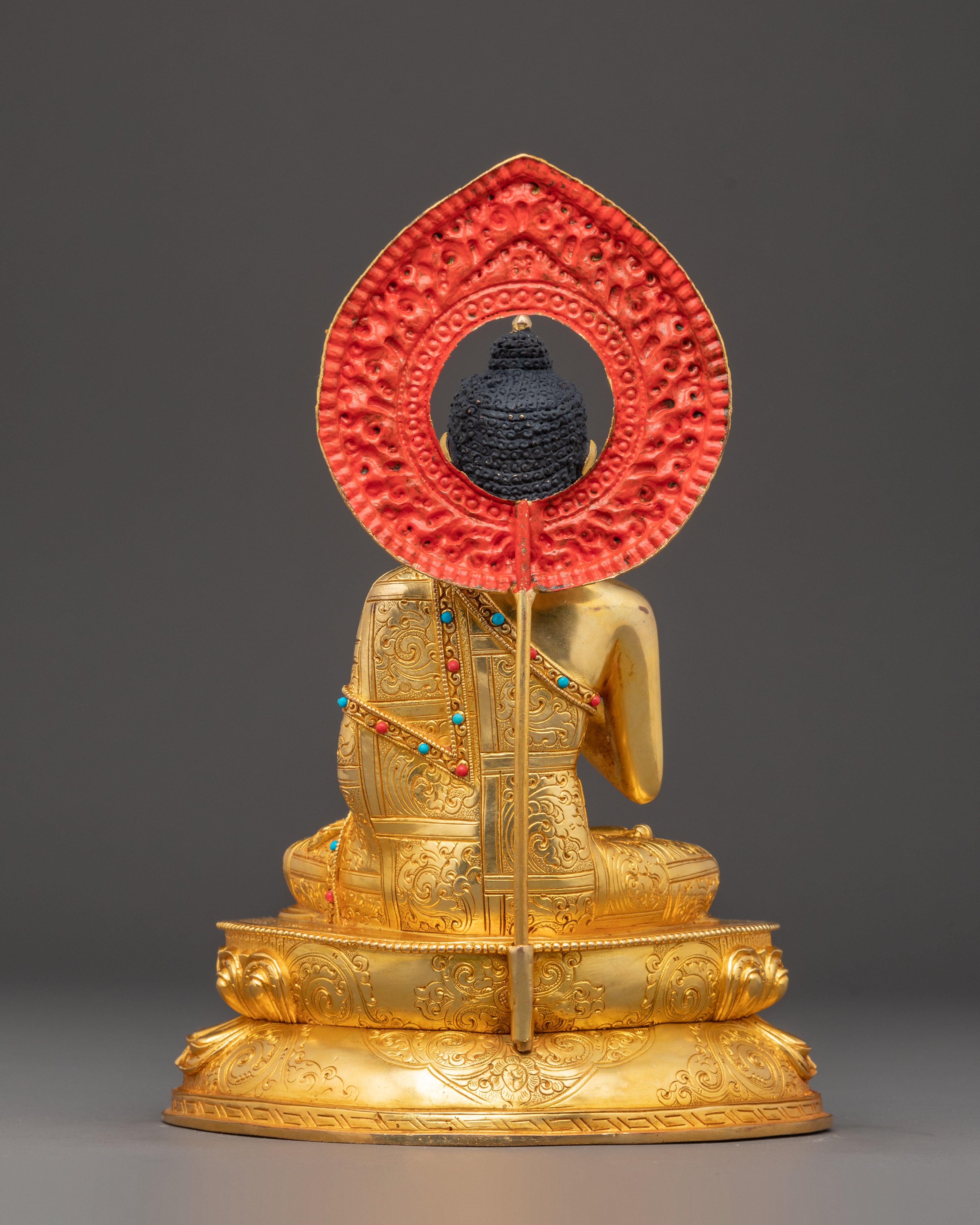 Handcrafted Golden Statue Set of Five Dhyani Buddhas