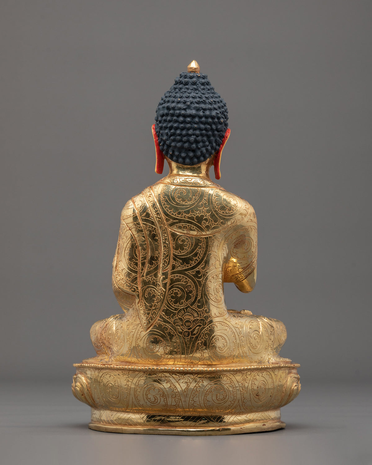 Amogasiddhi Buddha | 24K Gold Gilded Copper Statue