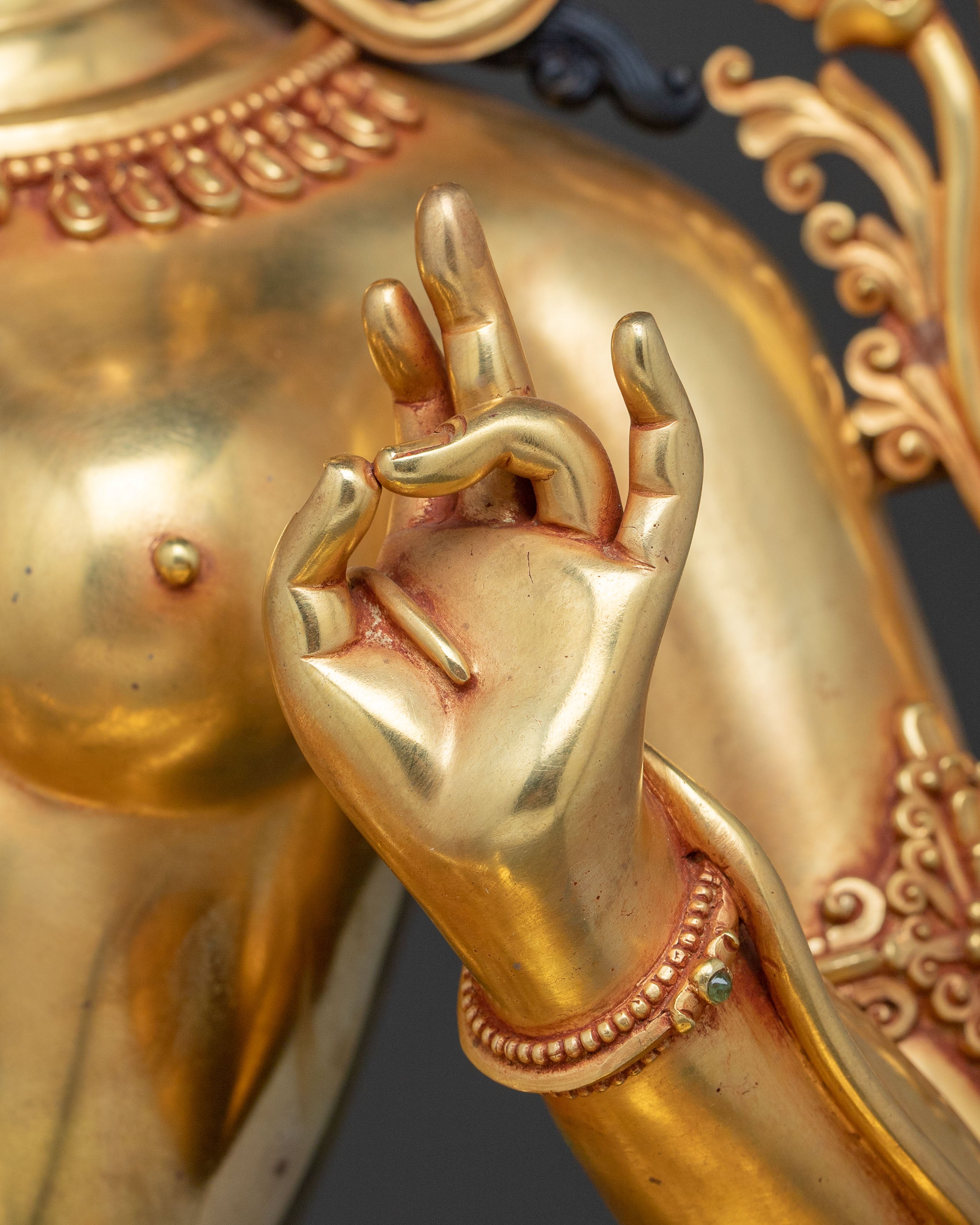 Mother Green Tara Traditional Figure: Altar Decor