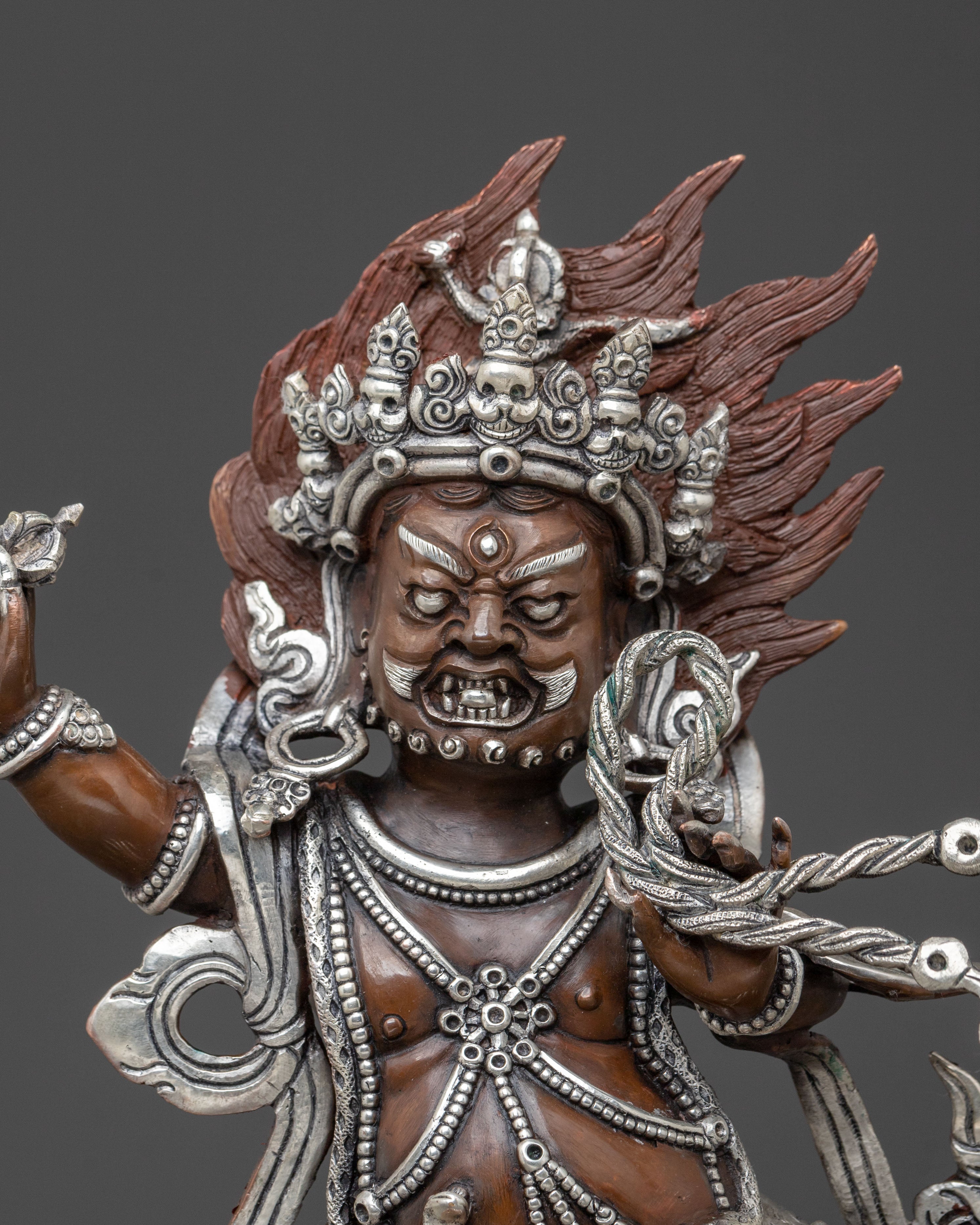 Vajrapani Altar Decor Statue | Fierce Protector Deity of Dharma