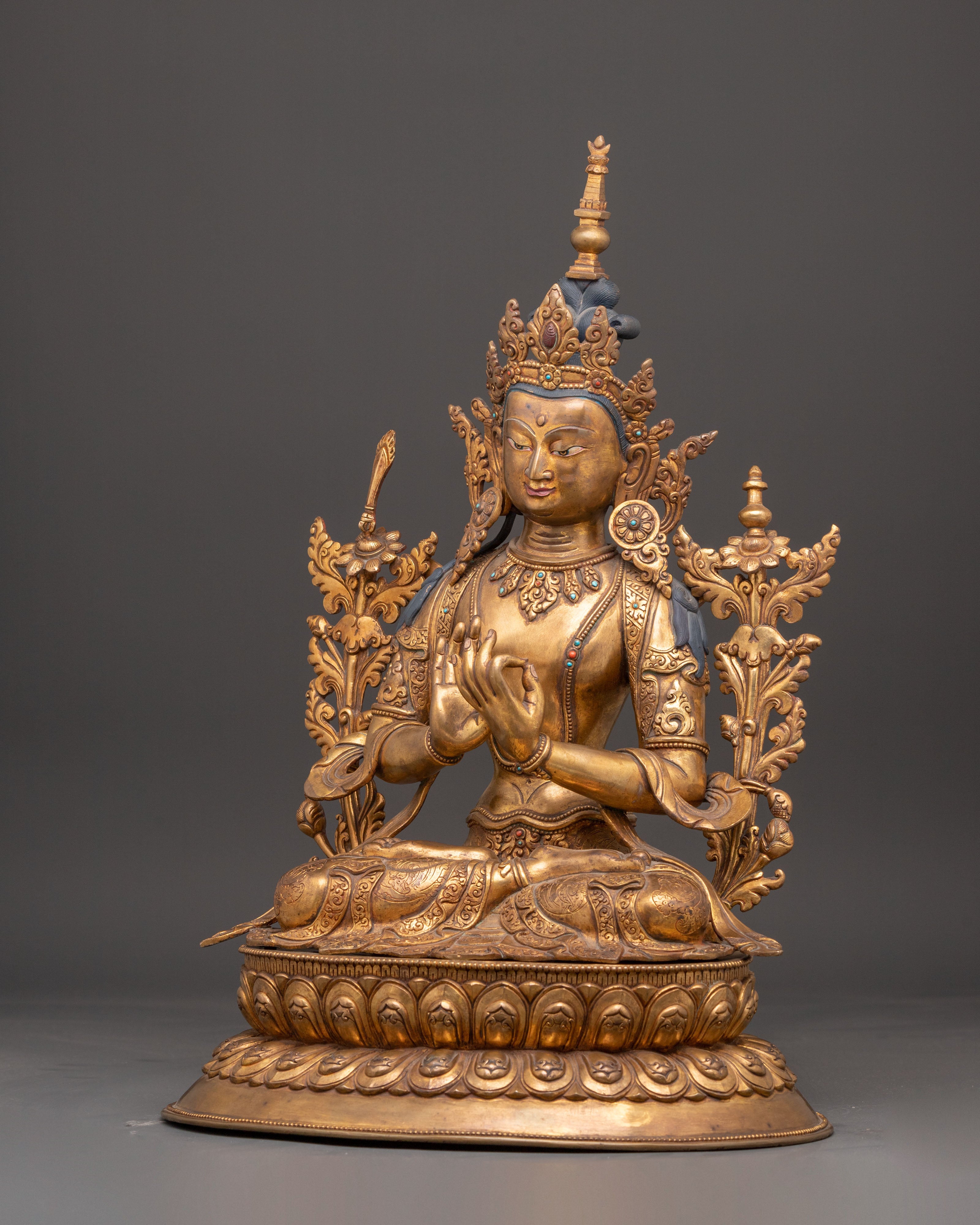 Statue of Maitreya Buddha of the Future | Traditional Himalayan Art