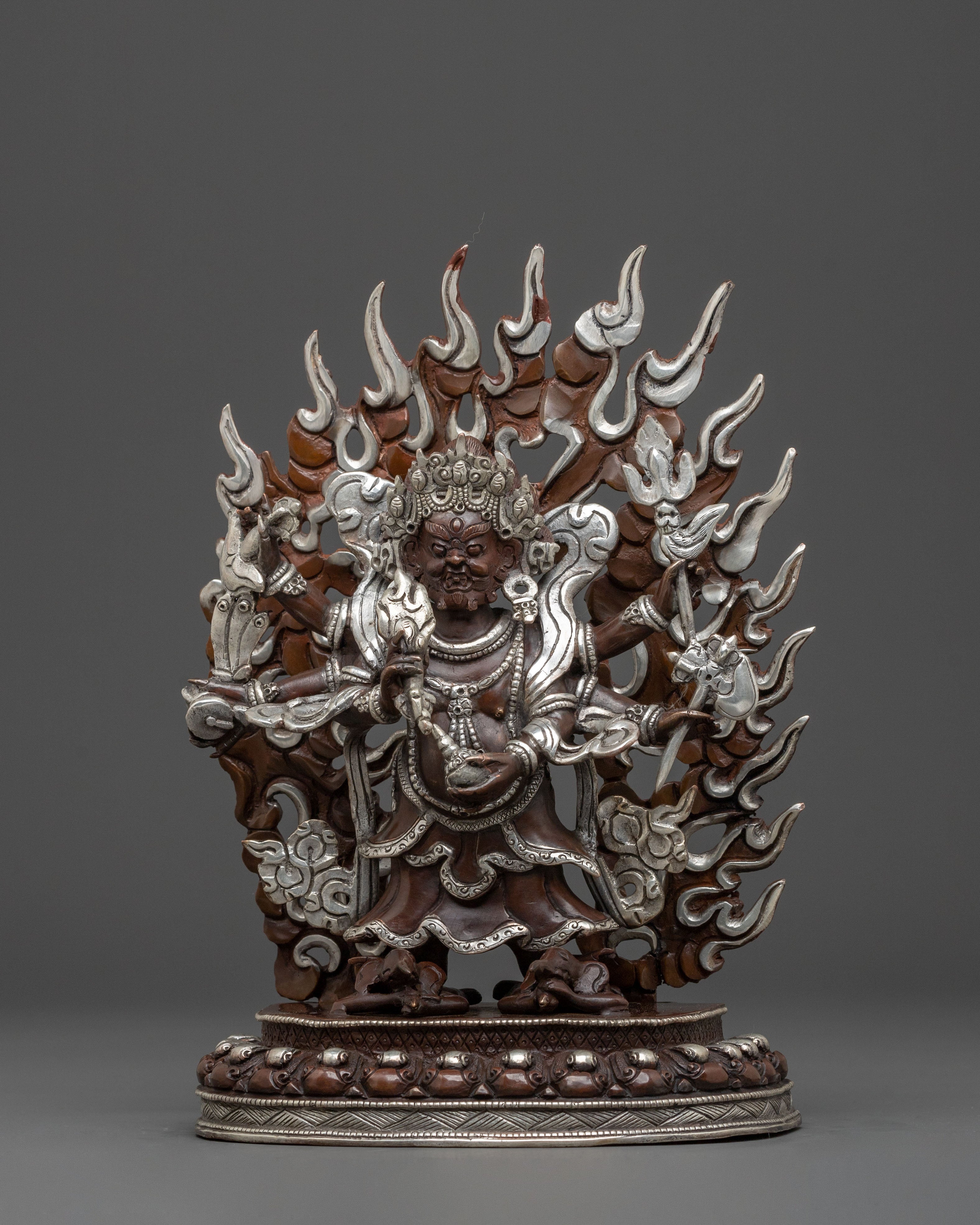 White Mahakala Statue