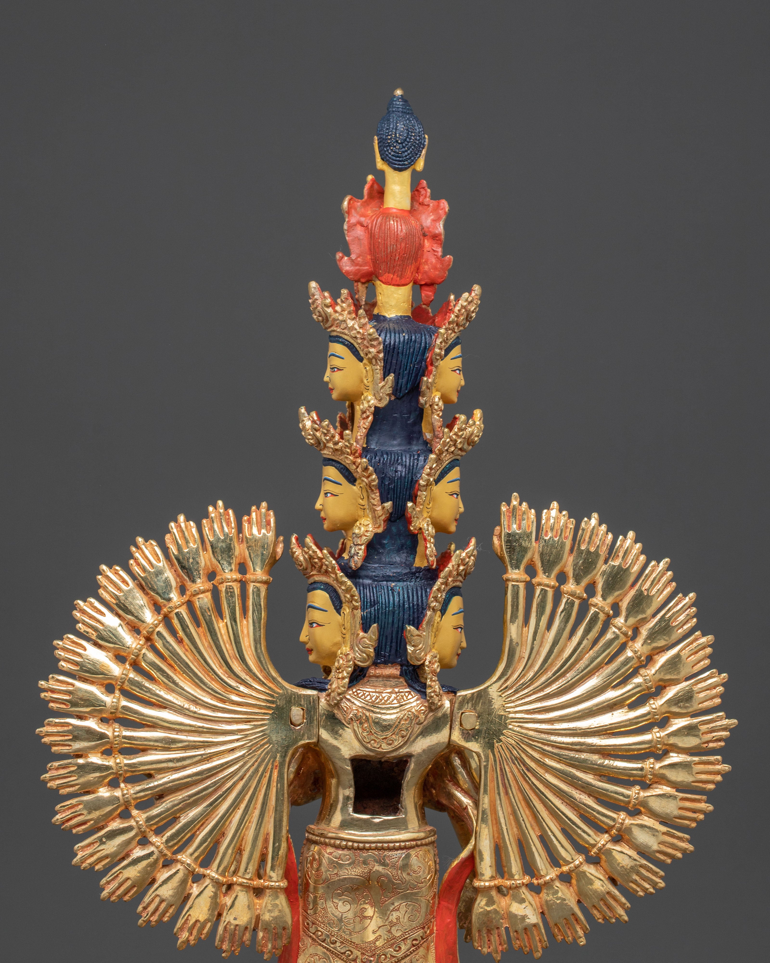 24k Gold Glided 1000-Armed Chenrezig Statue