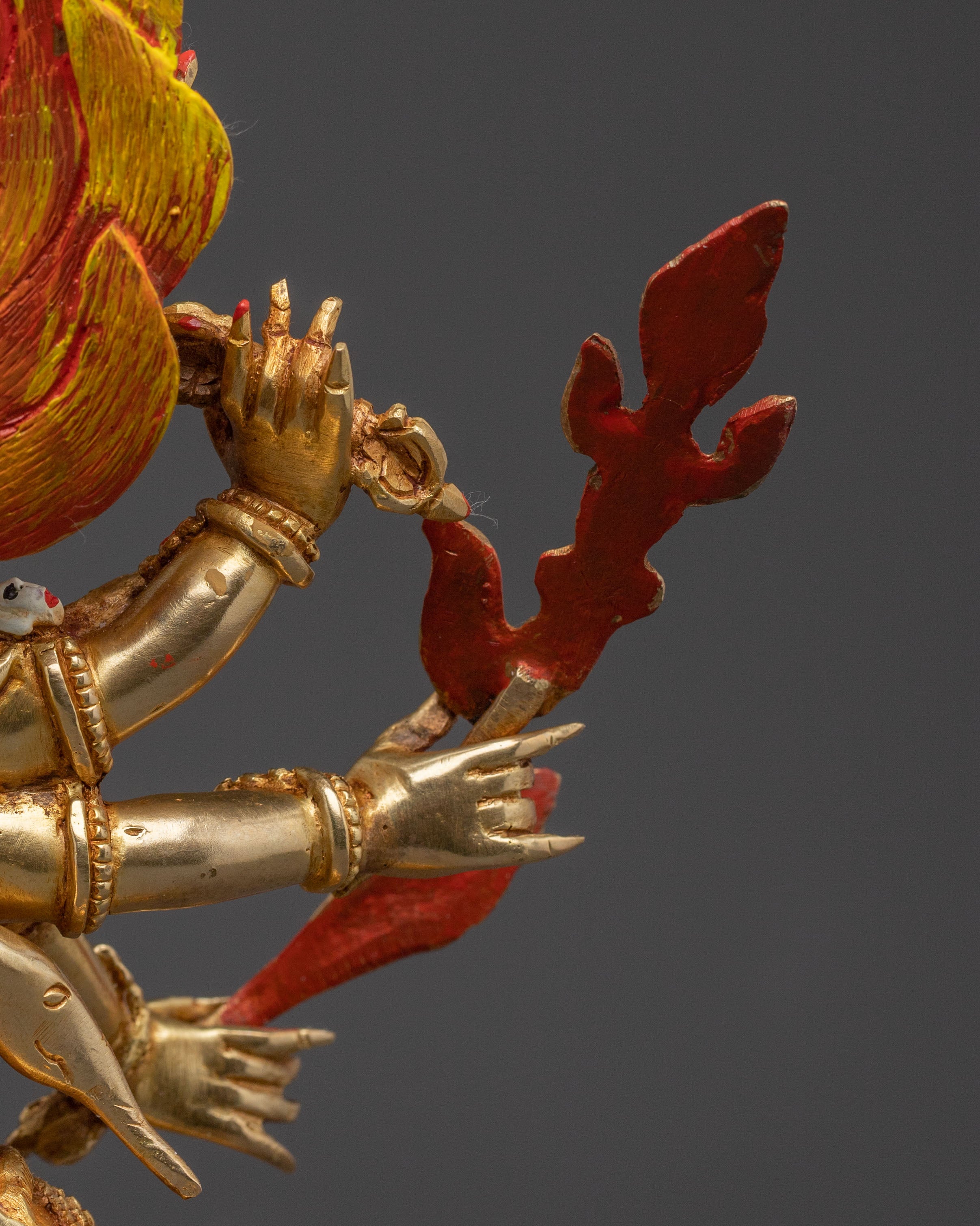 Tantric Statue of Hayagriva - Golden Reverence