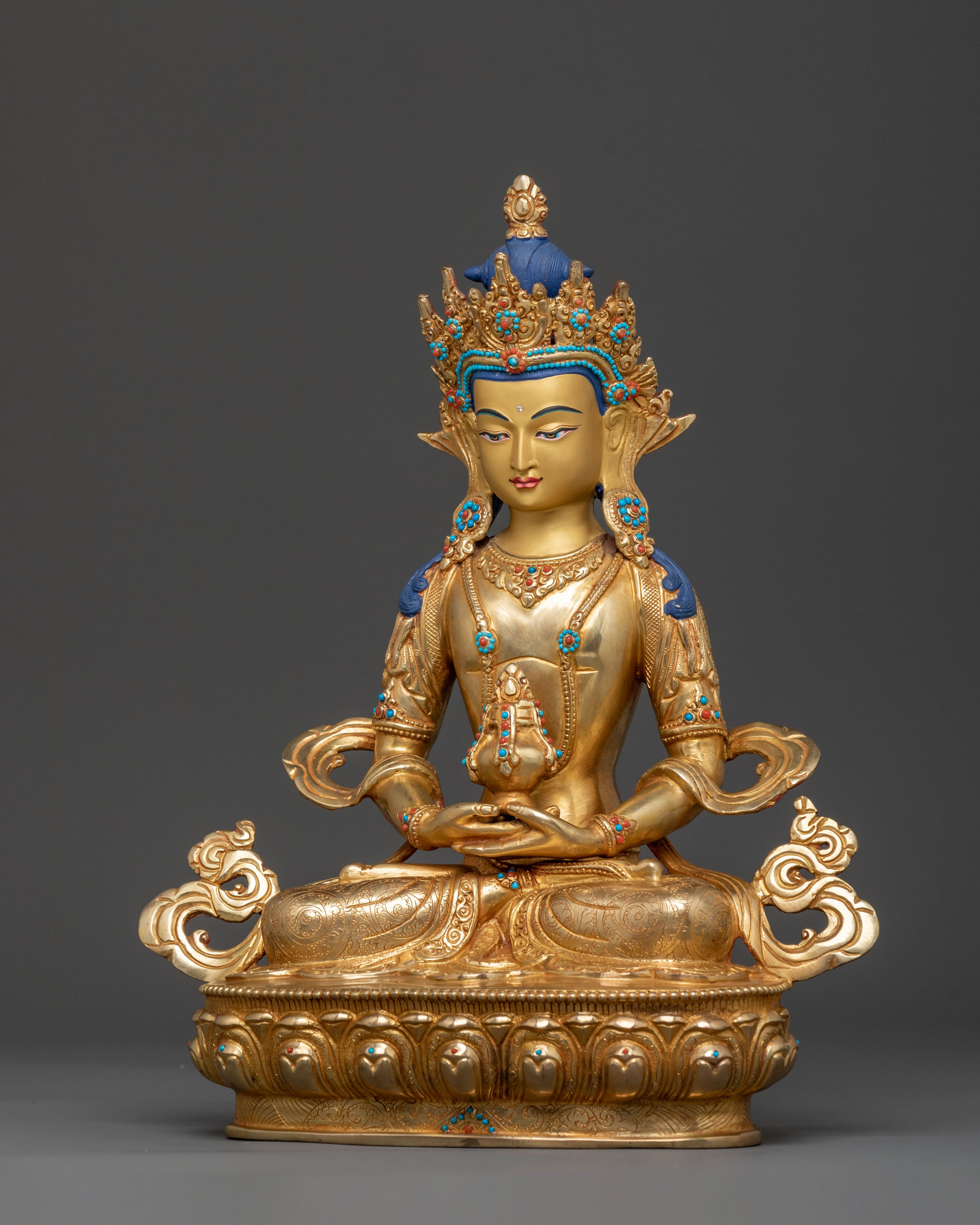 Amitayus Immortal Wisdom Statue | Spiritual Altar Decor