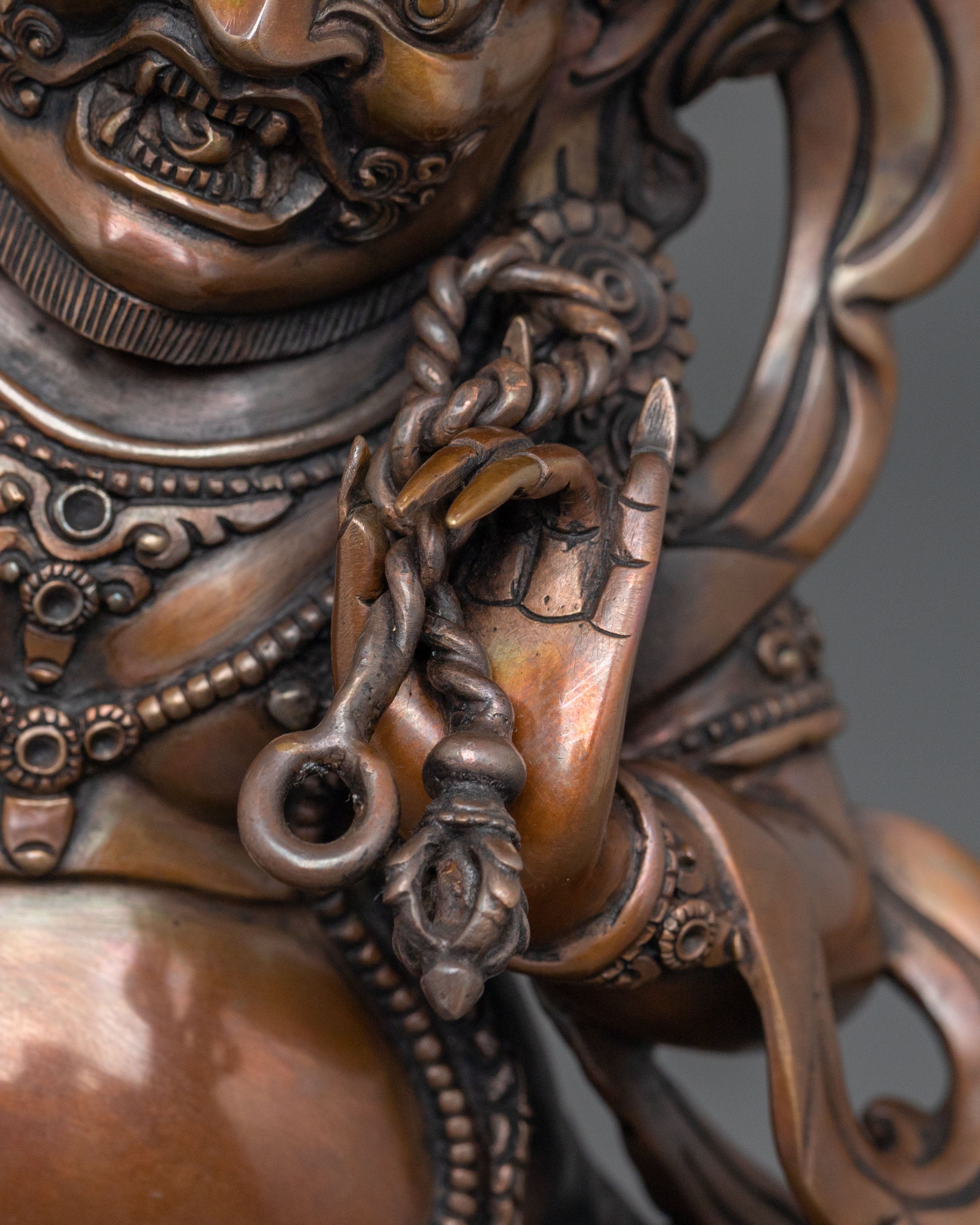 Handmade Golden Vajrapani Statue | Home Decor
