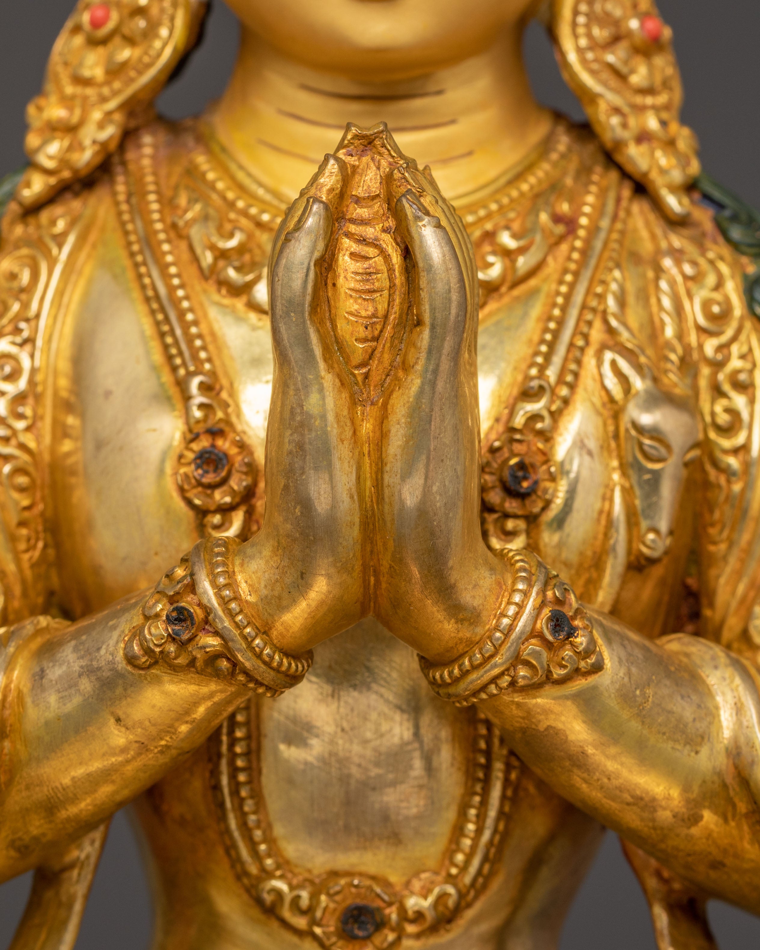 Radiant Chenrezig Handcrafted Statue | Bodhisattva Avalokiteshvara