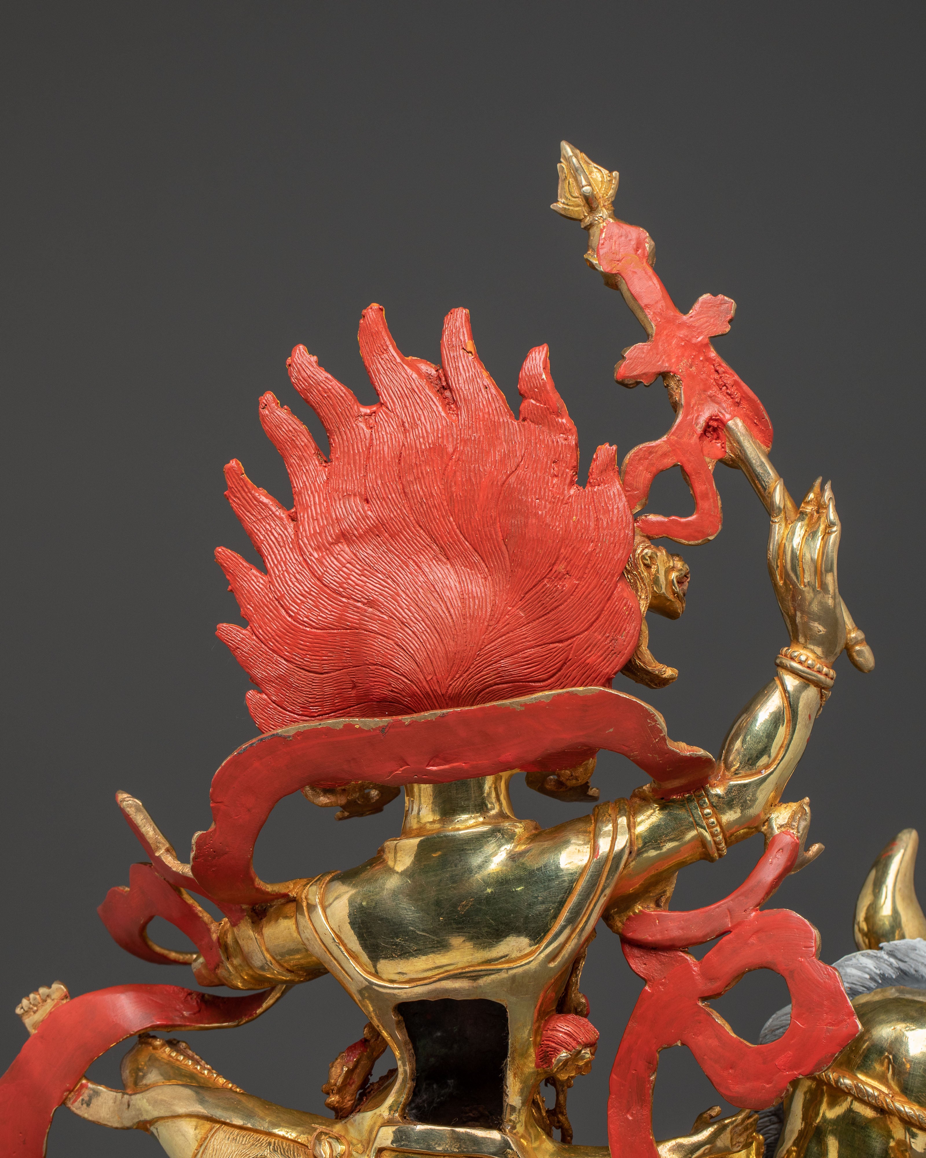 Palden Lhamo Wrathful Protector Statue: Fierce Protector Goddess