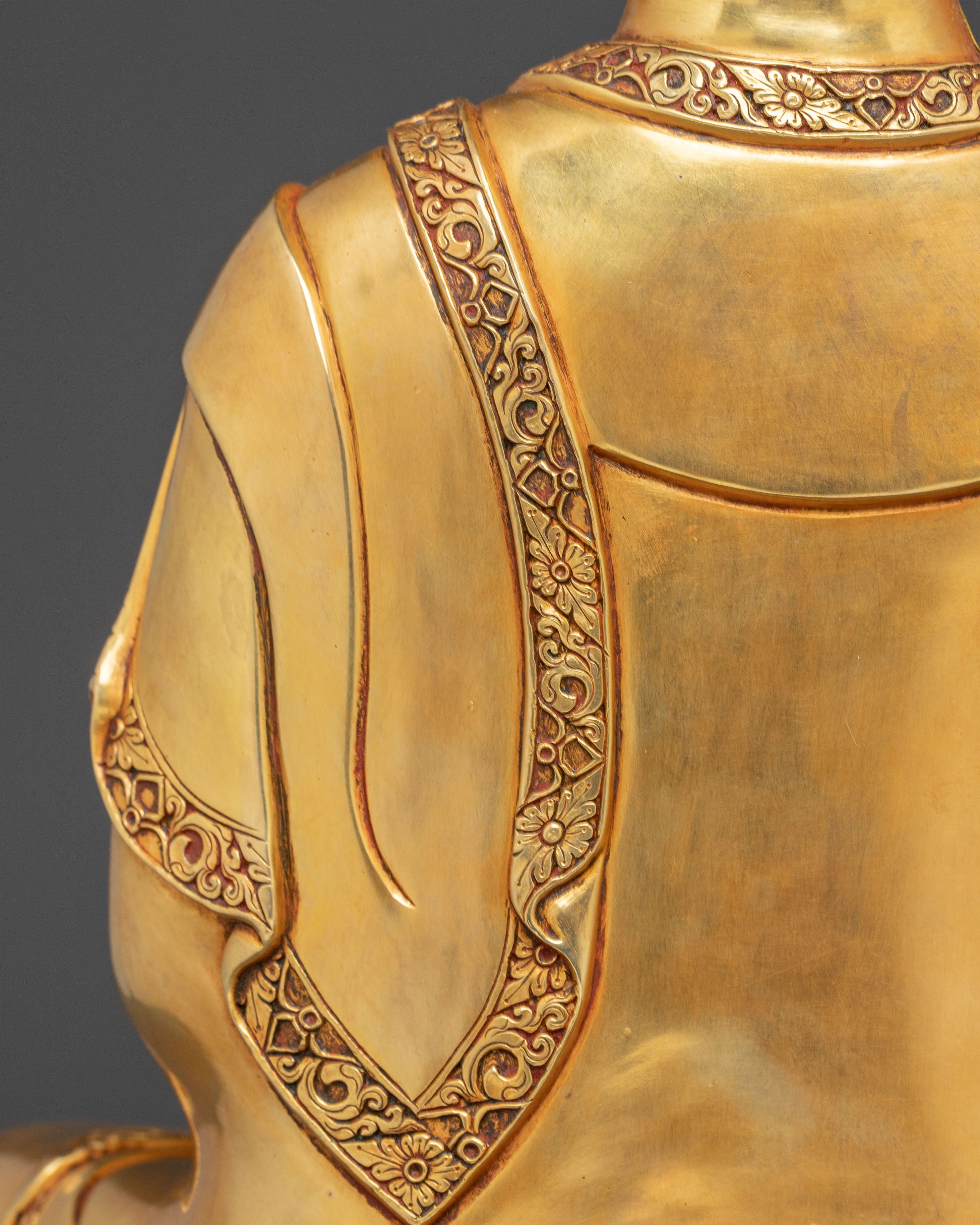 Handmade Golden Shakyamuni Buddha Statue | Home Decor