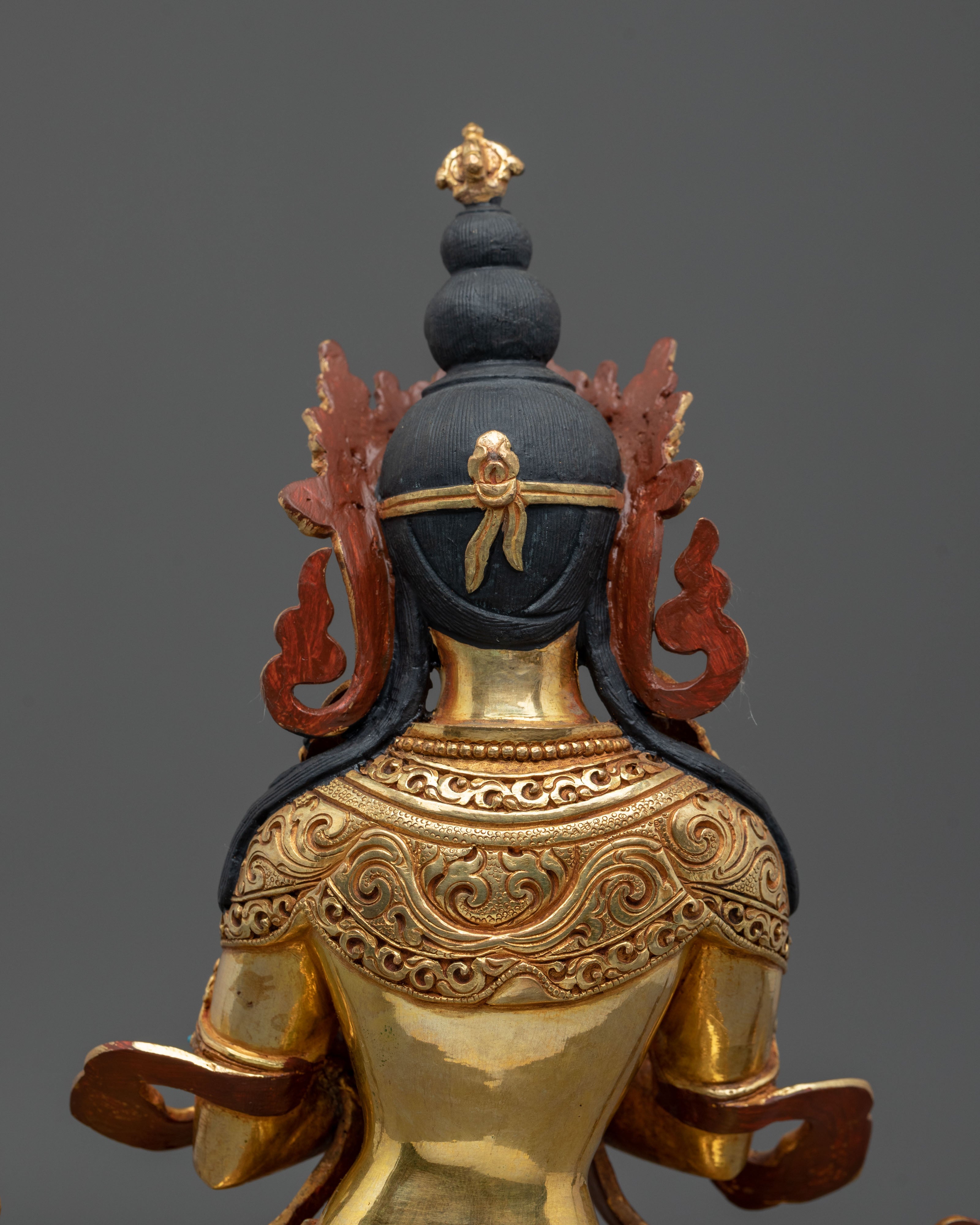 Vajradhara Statue | 24K Gold Gilded Sacred Figurine