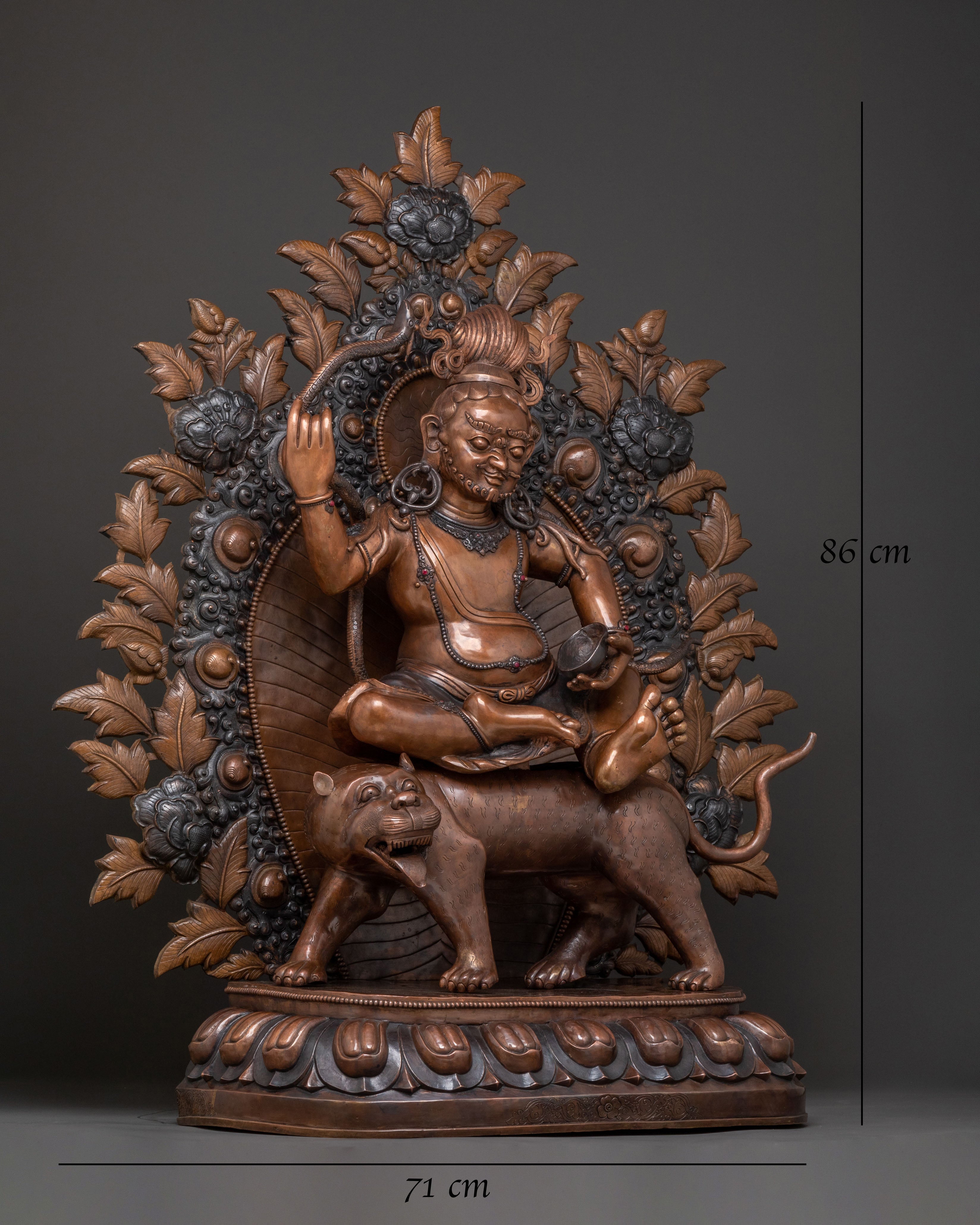 Dombi Heruka Meditation Statue – Oxidized Copper Statue