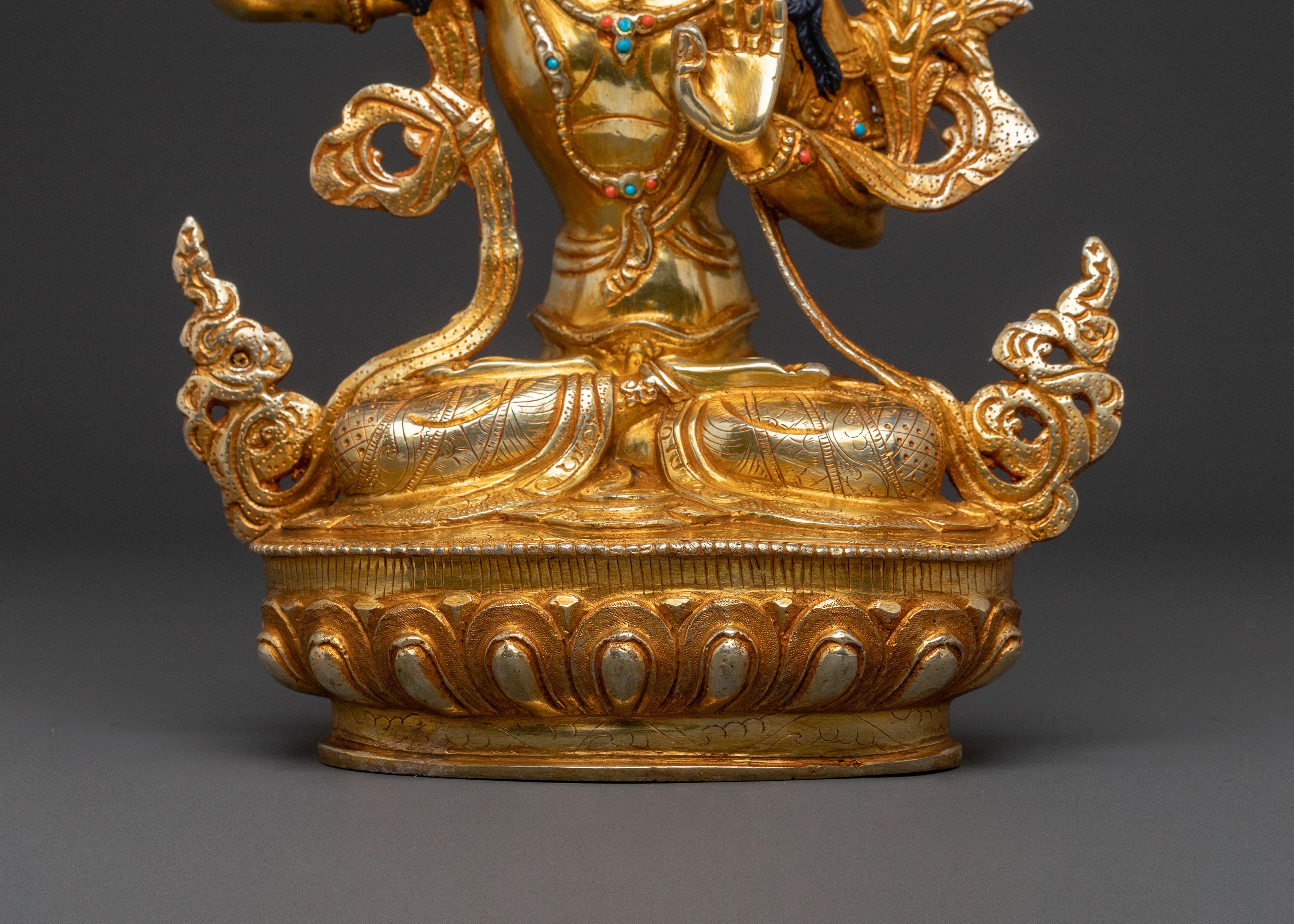 Manjushri Sculpture for Wisdom | Home Decor