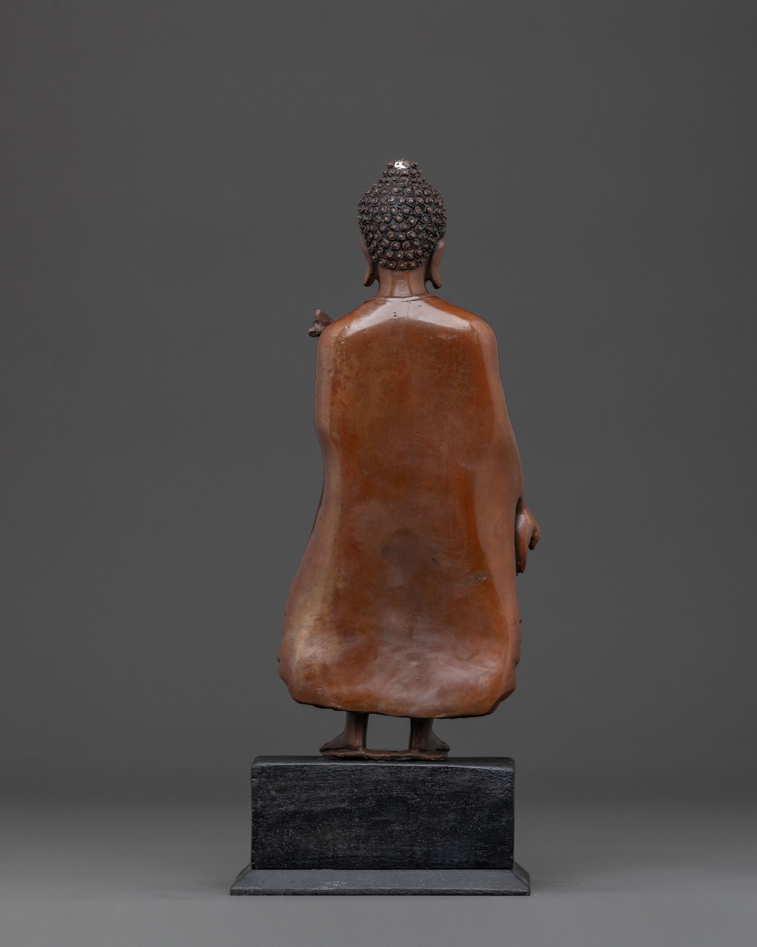 Dipankara Buddha Statue | Oxidized Copper Figure