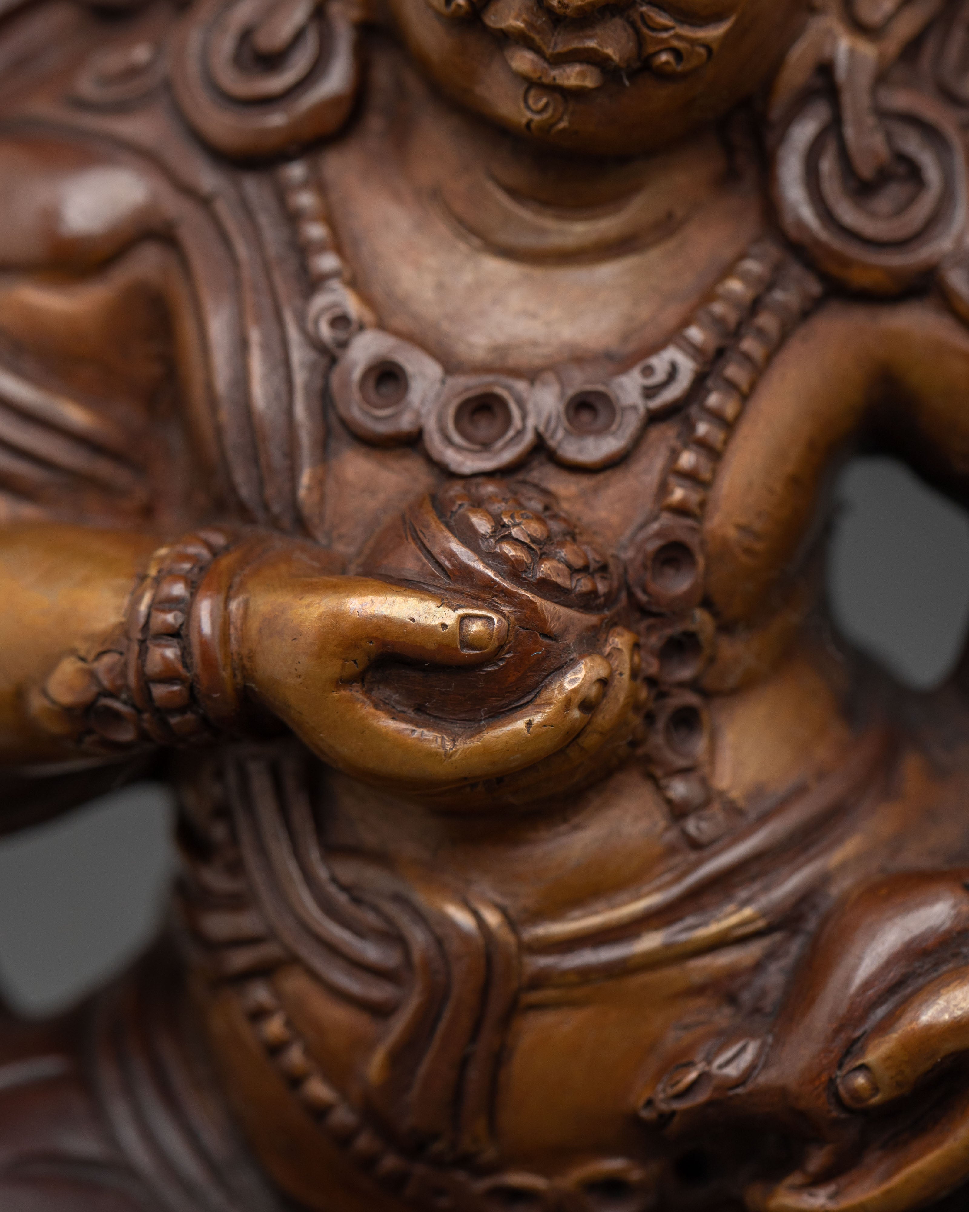Handcrafted Dzambhala Spiritual Statue | Wealth Deity