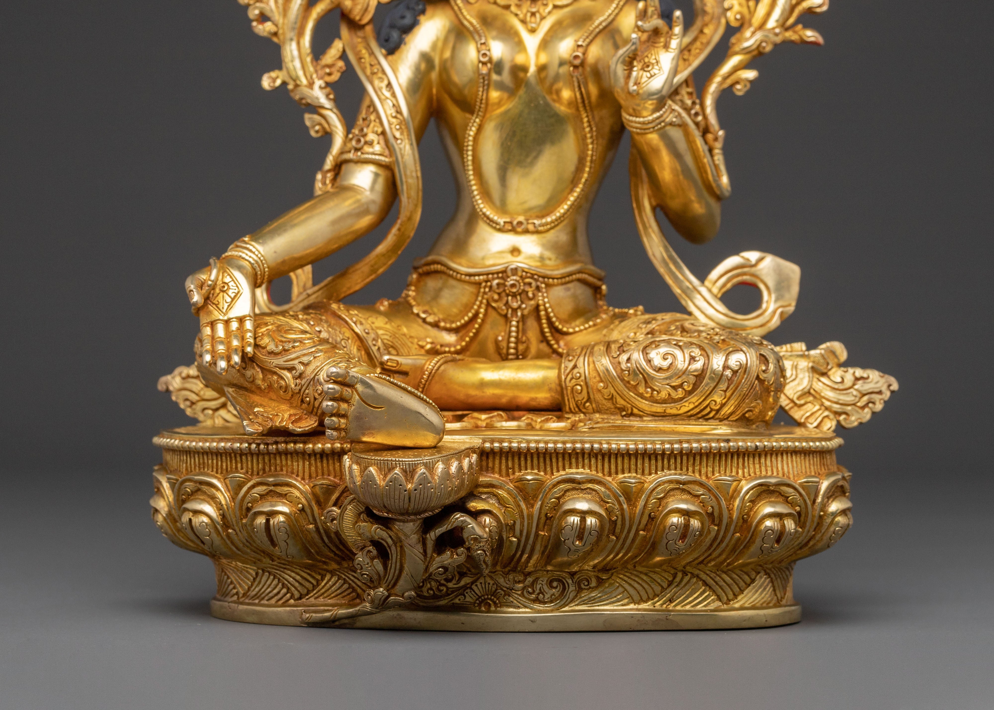 Green Tara Statue: Goddess of Compassion