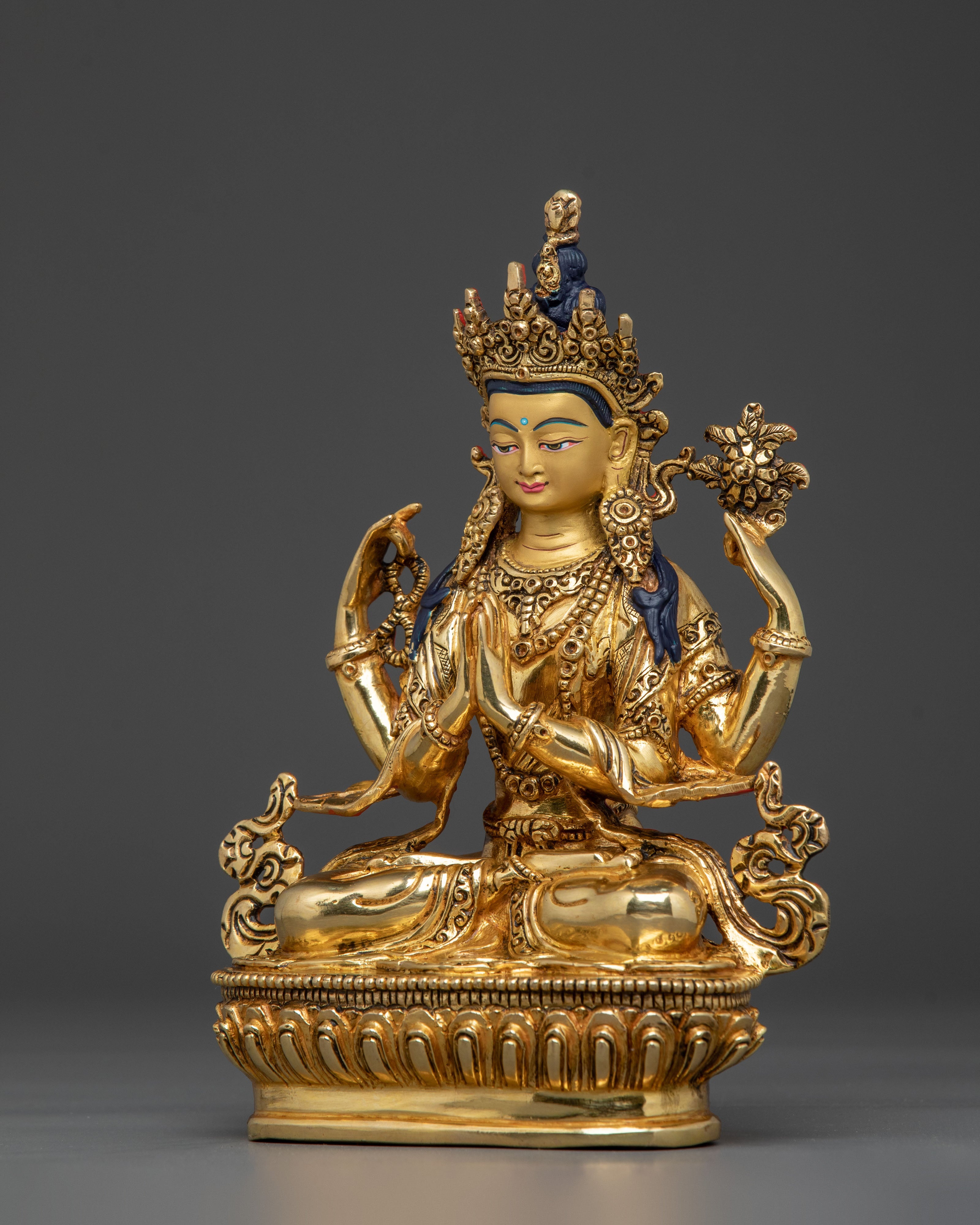 Sacred Chenrezig Compassion Deity Statue