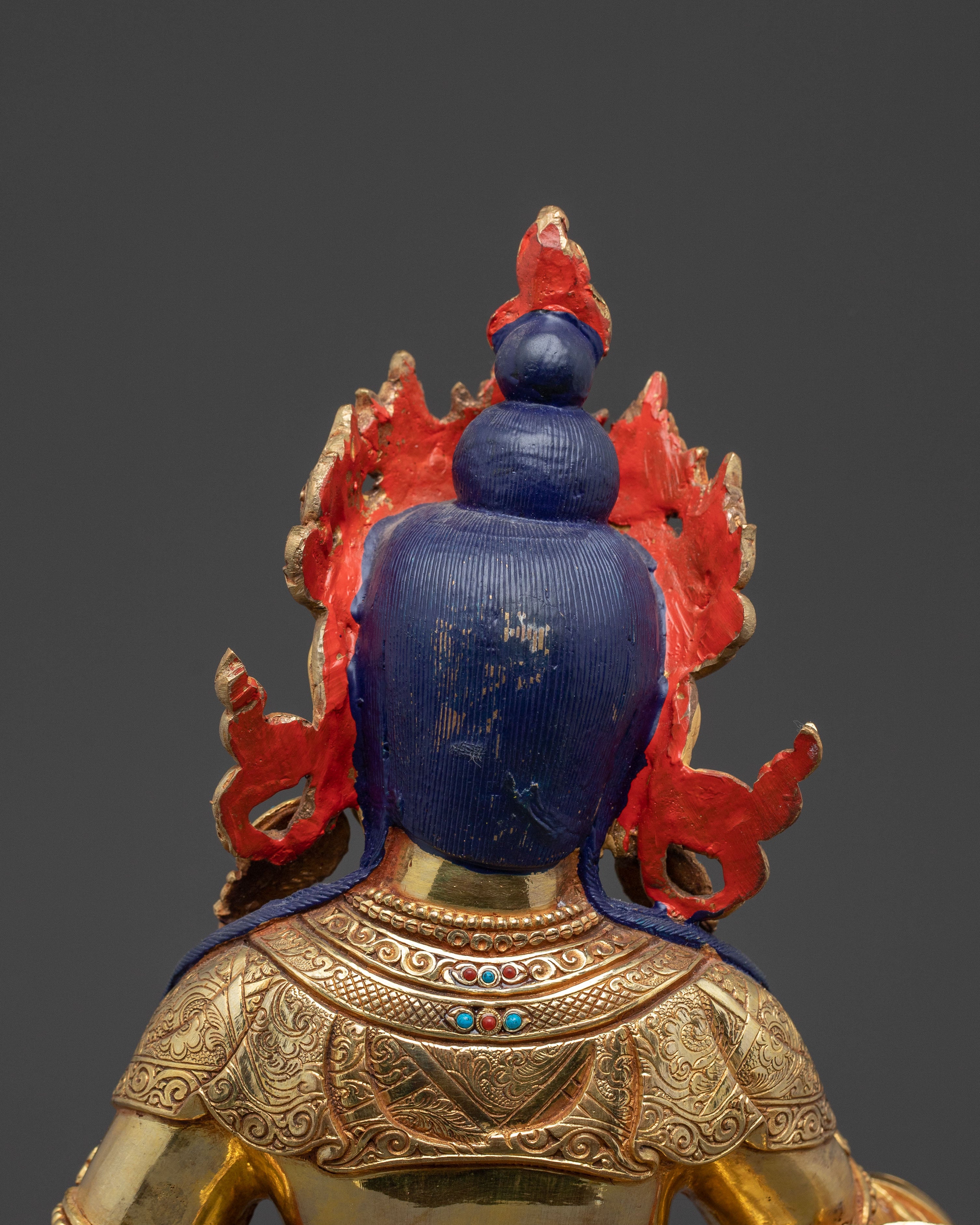 Handcrafted Dzambhala Golden Statue | Buddhist God of Wealth