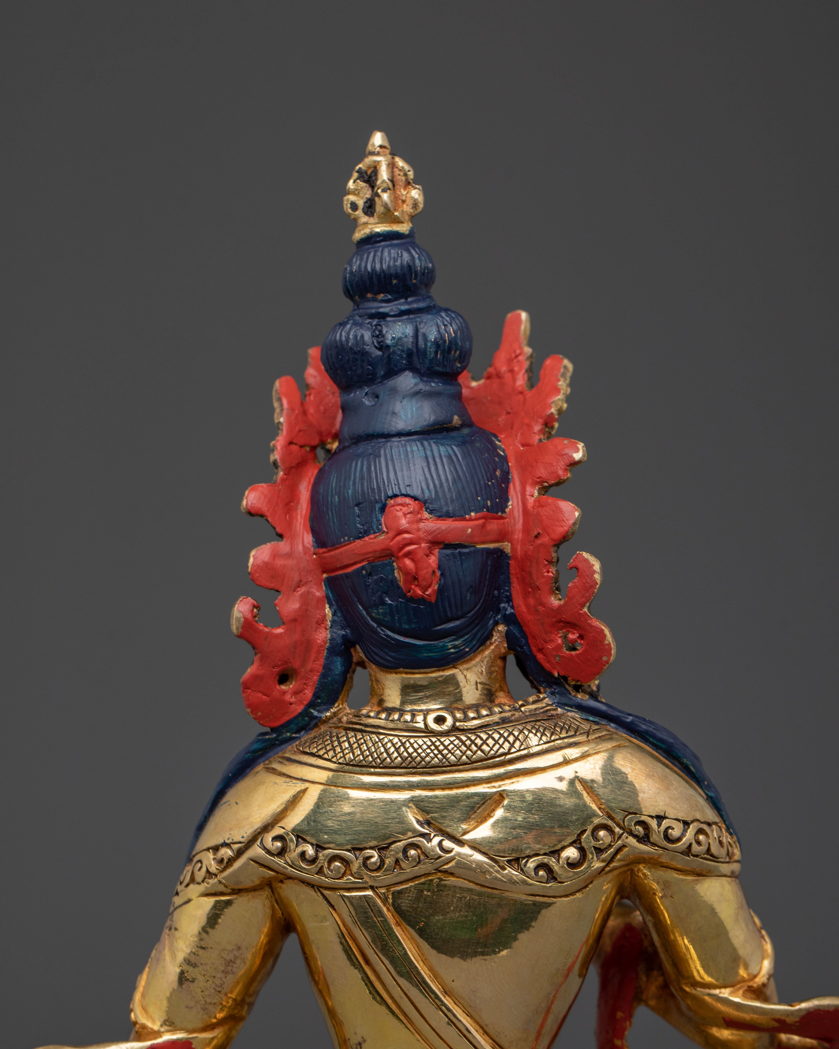Tibetan Vajrasattva Sacred Statue | Tibetan Buddhist Altar Decor