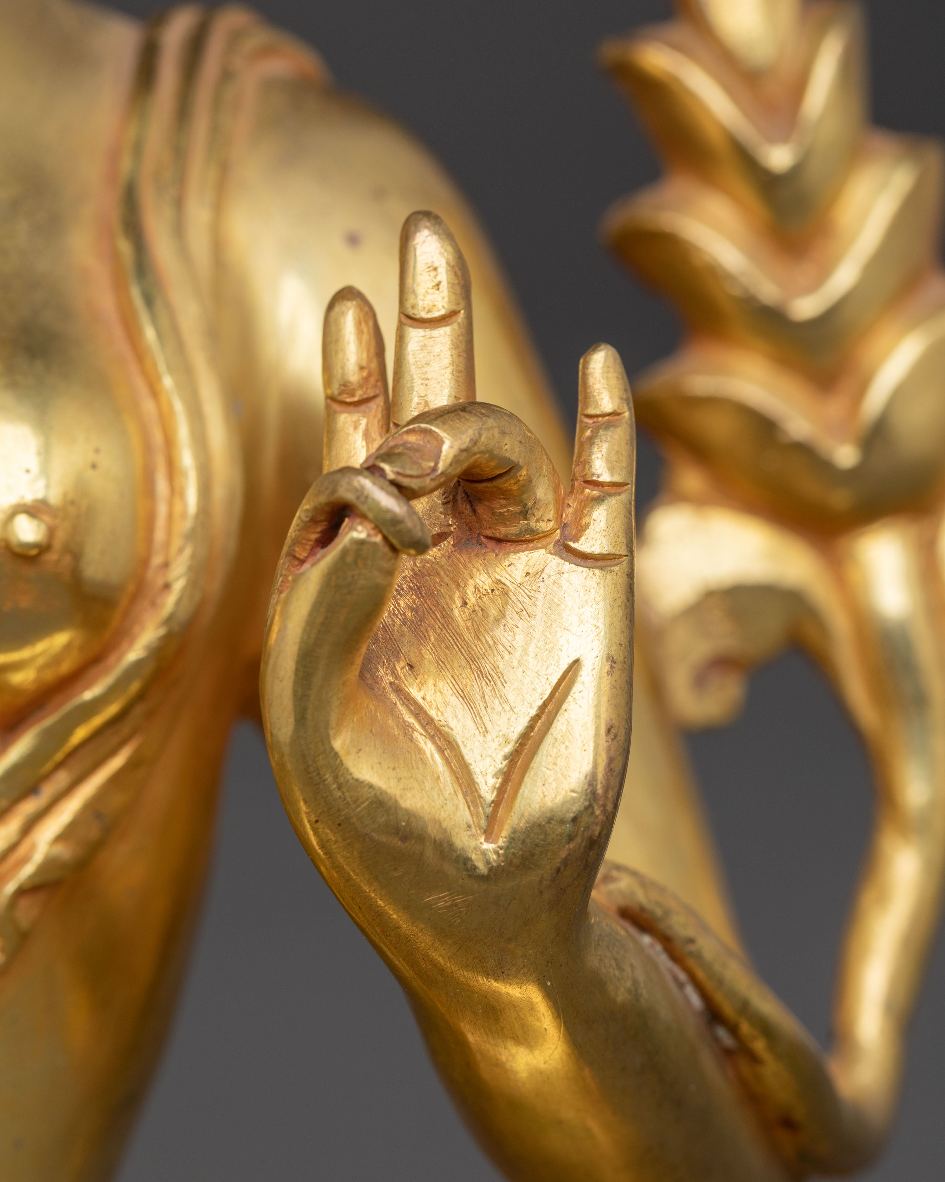 Tara Sacred Statue – Handcrafted Gilded Copper