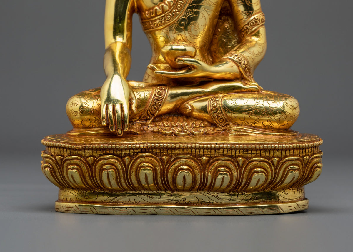 Shakyamuni Buddha Copper Statue | Hand-Carved Buddhist Figurine