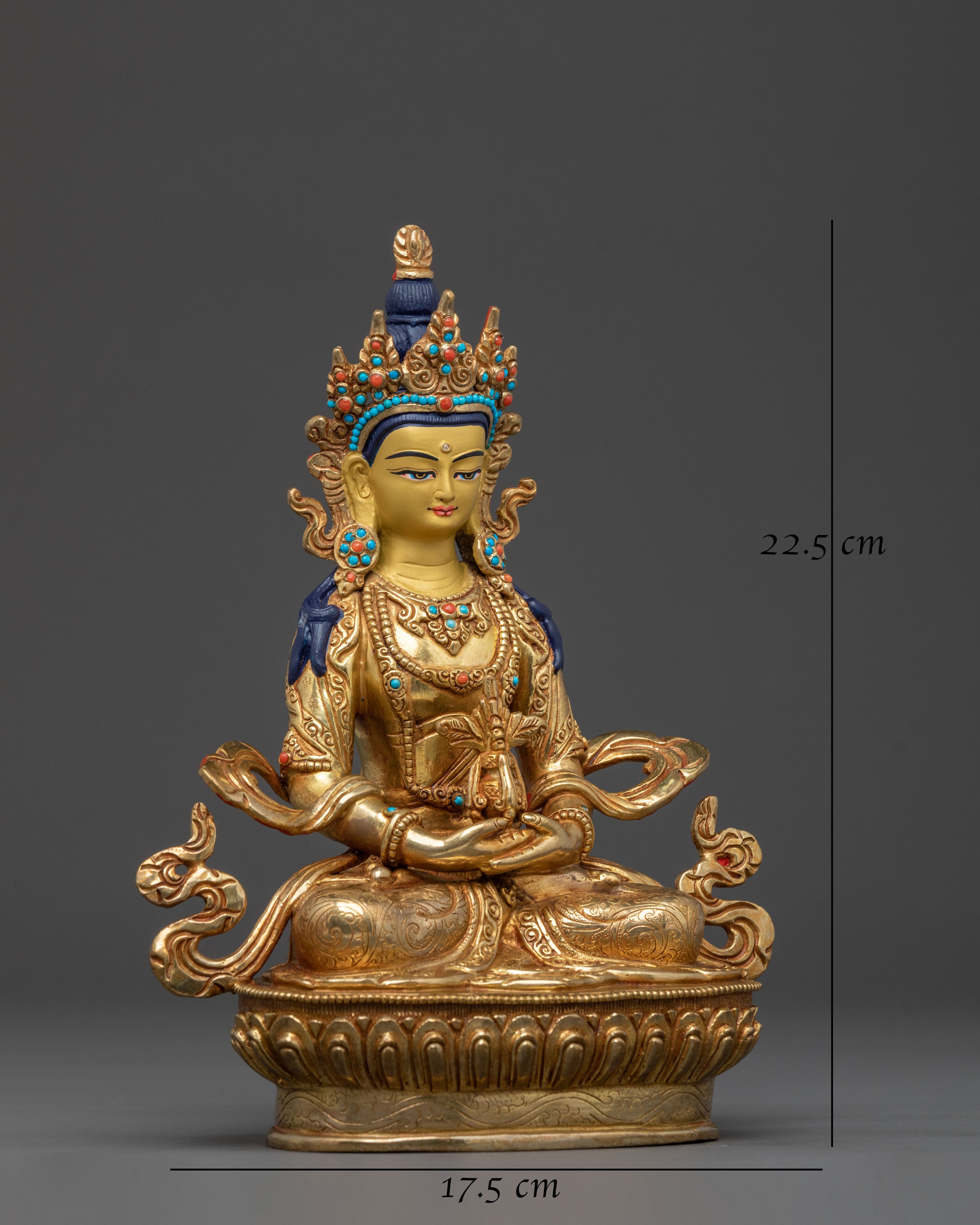Amitayus Golden Statue: Longevity Buddha