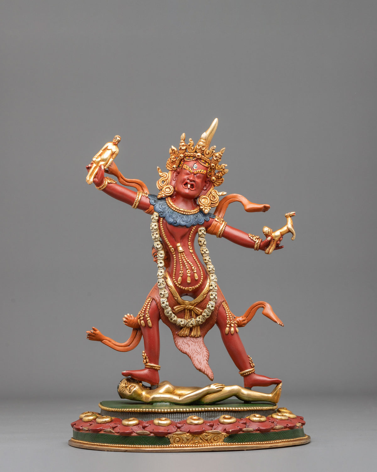 Handmade Ekajati Copper Sculpture | Buddhist Home Decor