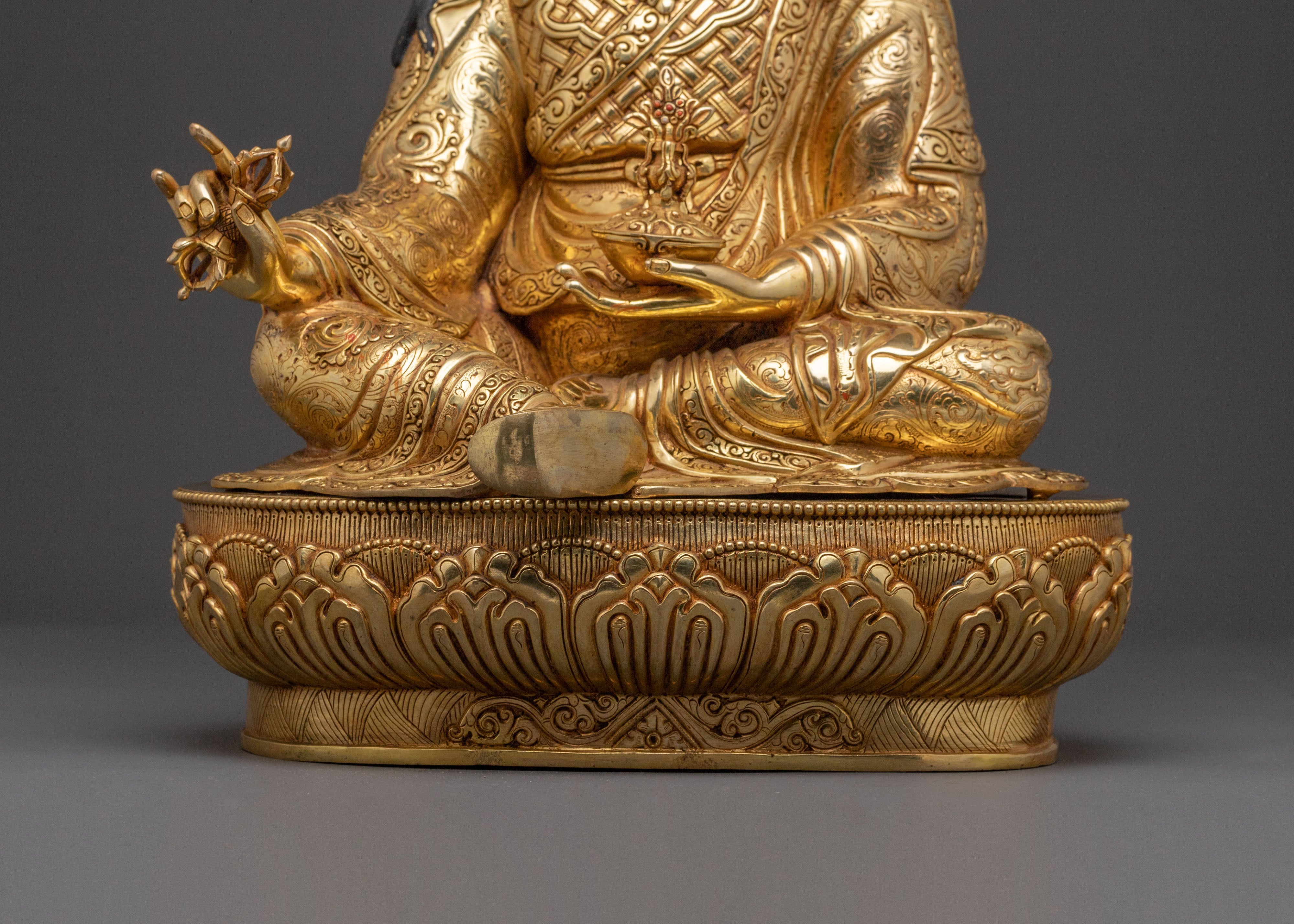 Blessing Statue of Guru Rinpoche - Handcrafted Masterpiece