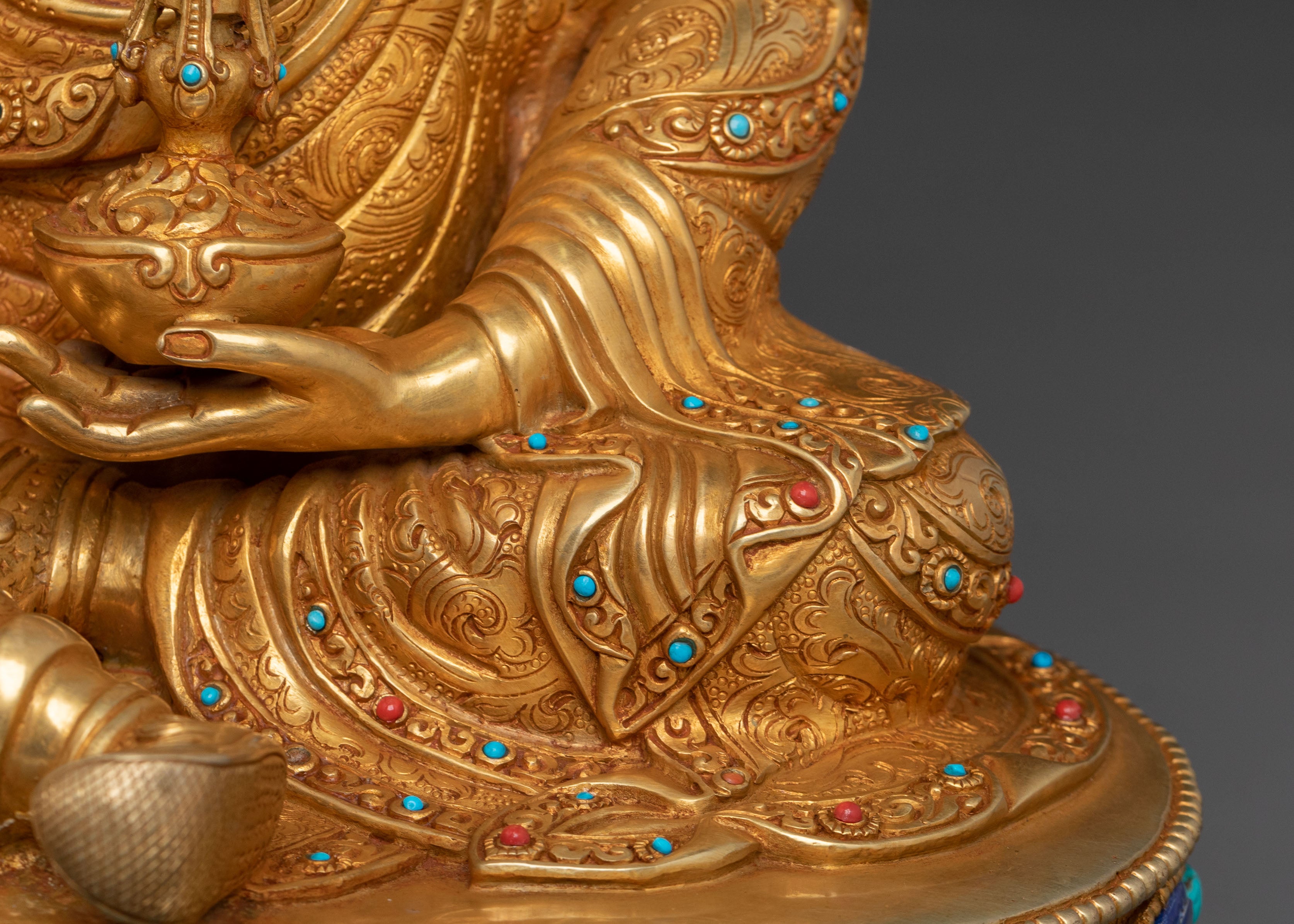 Guru Rinpoche Himalayan Sculpture | Buddhist Shrine Decor