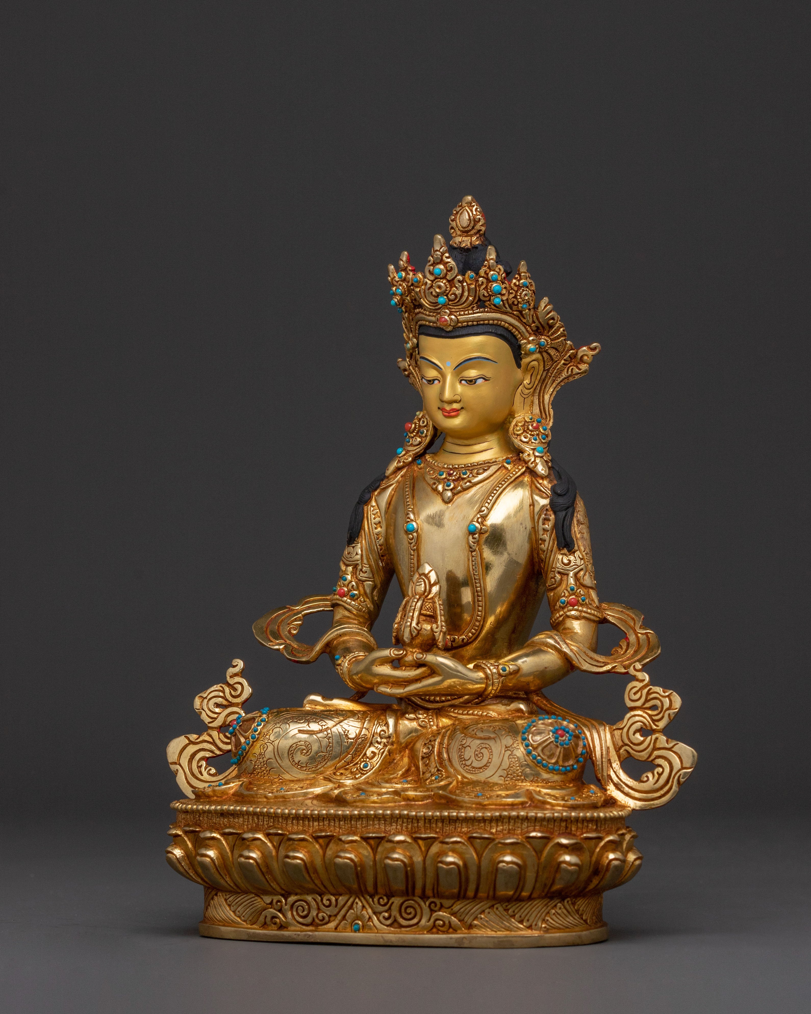 Radiant Amitayus Blessing Statue | Spiritual Altars