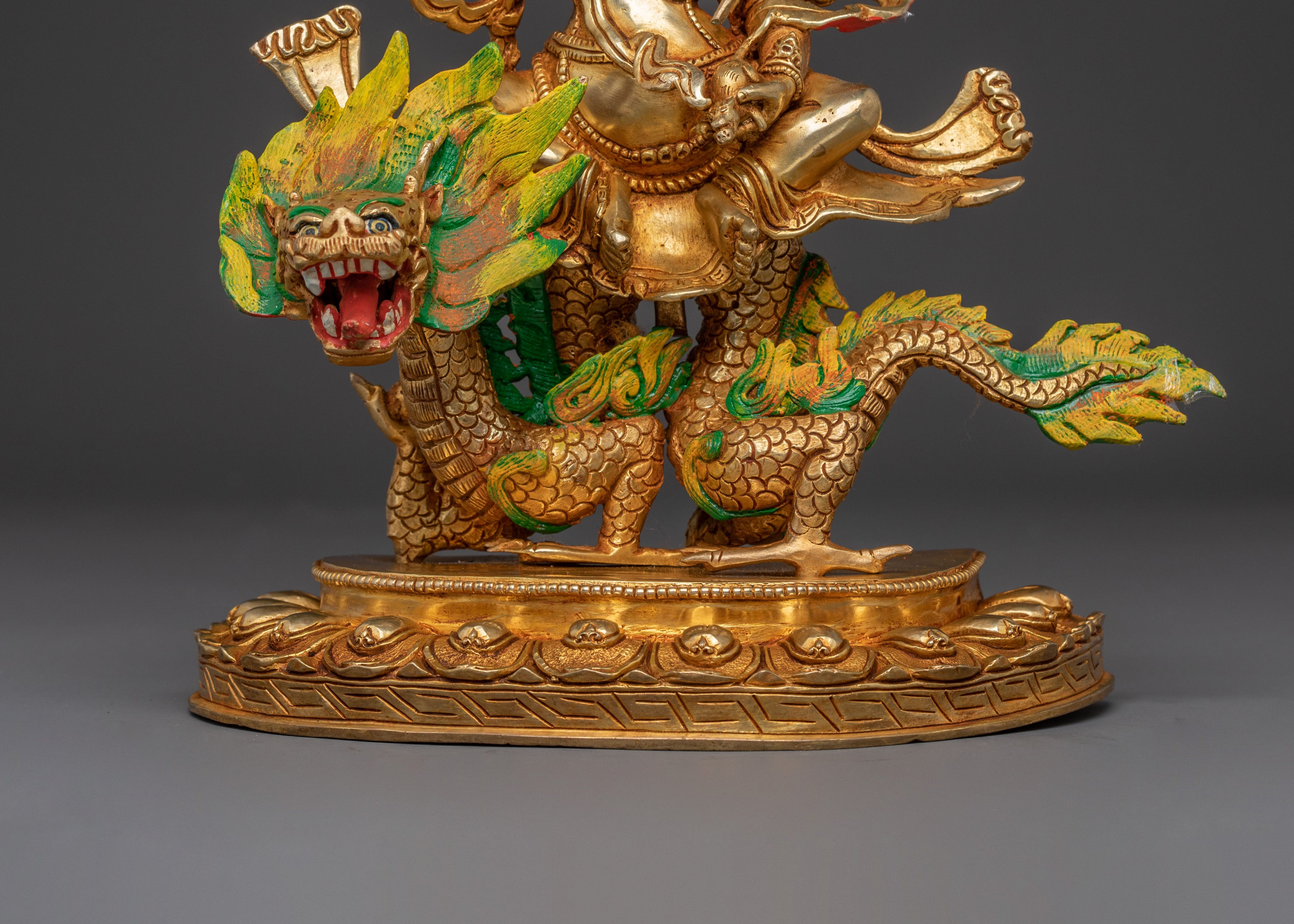 White Dzambhala Altar Statue — Spiritual Art