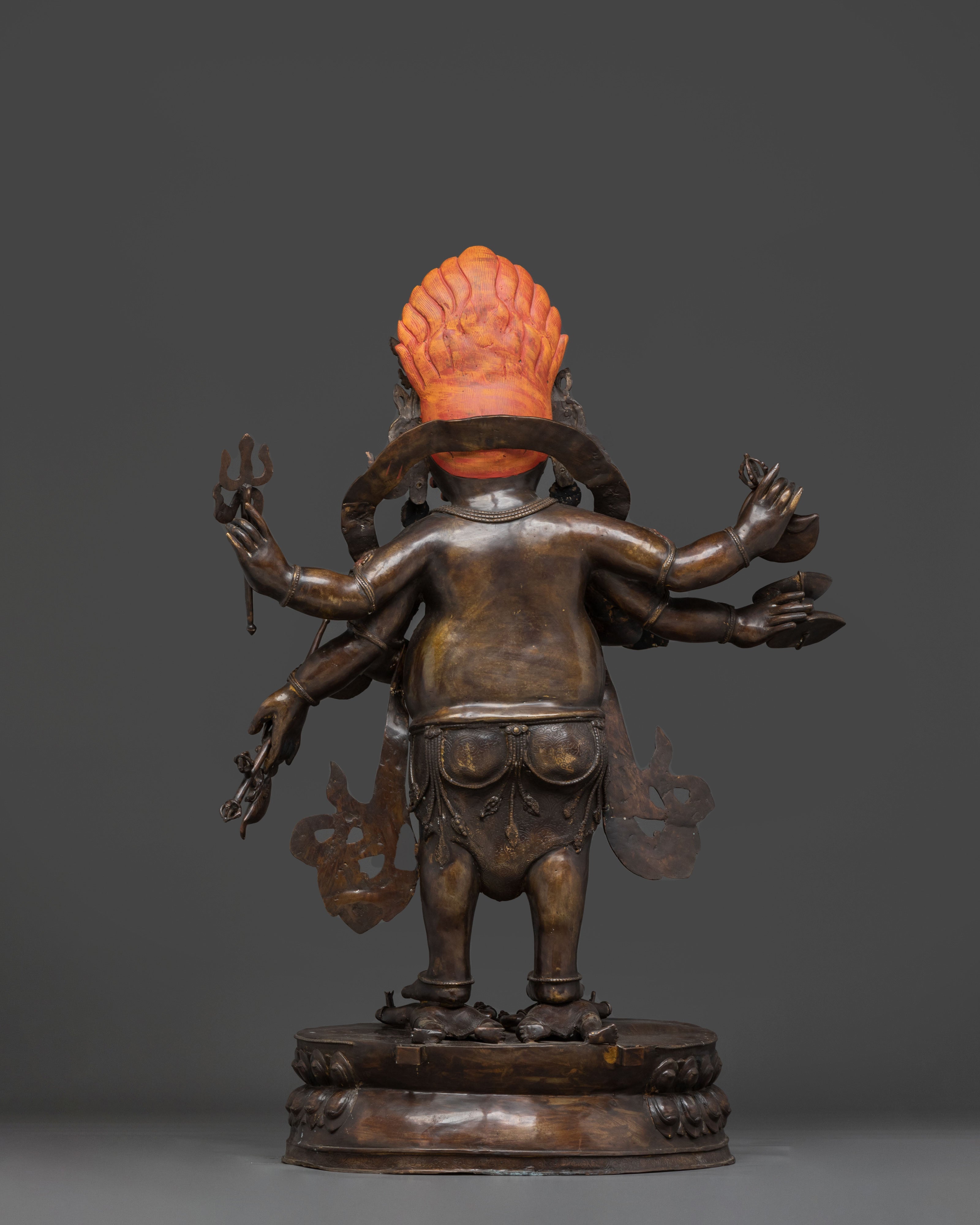 White Mahakala Statue | Tibetan Buddhist Protector