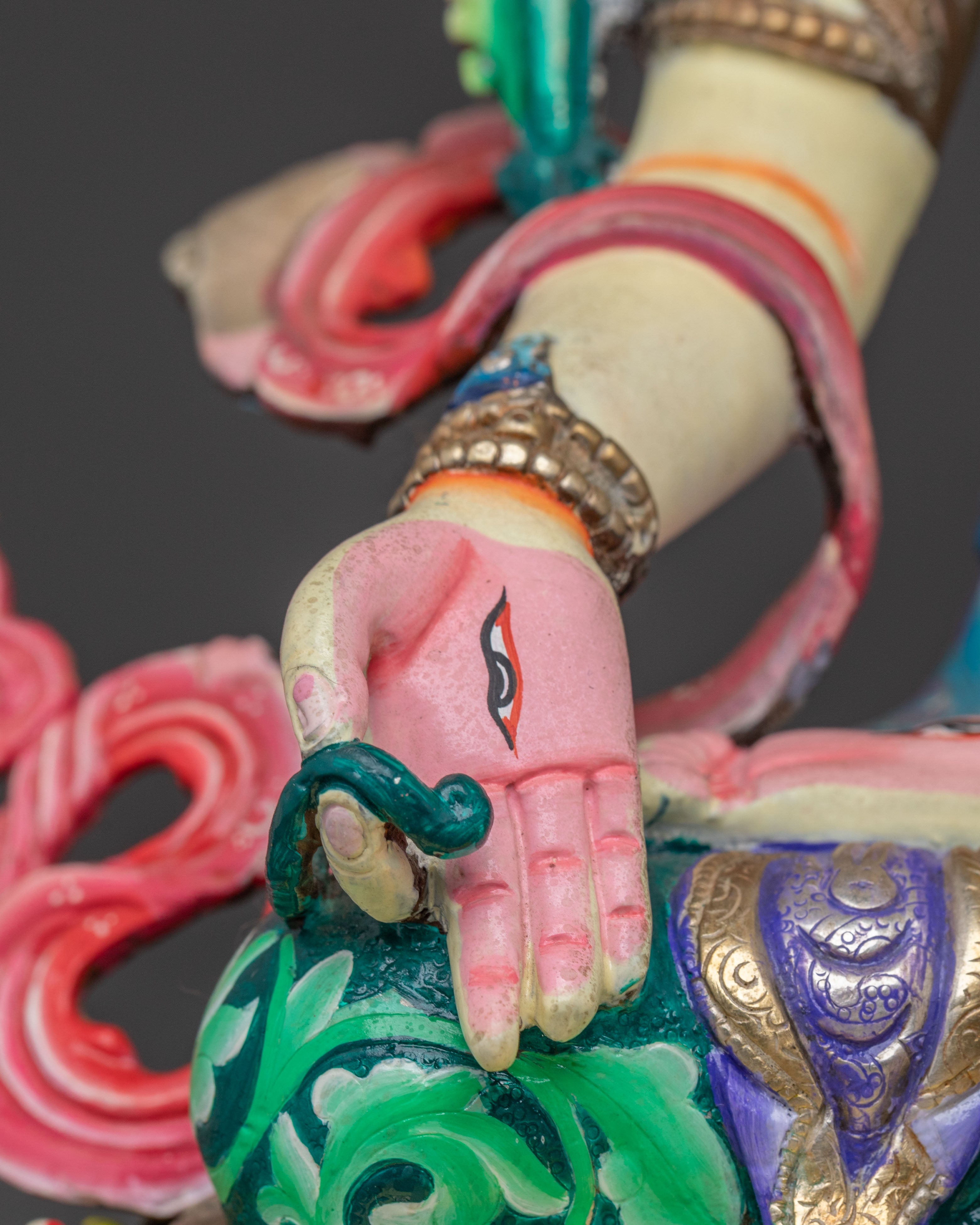 Healing Grace White Tara Statue – Gilded Copper Serenity