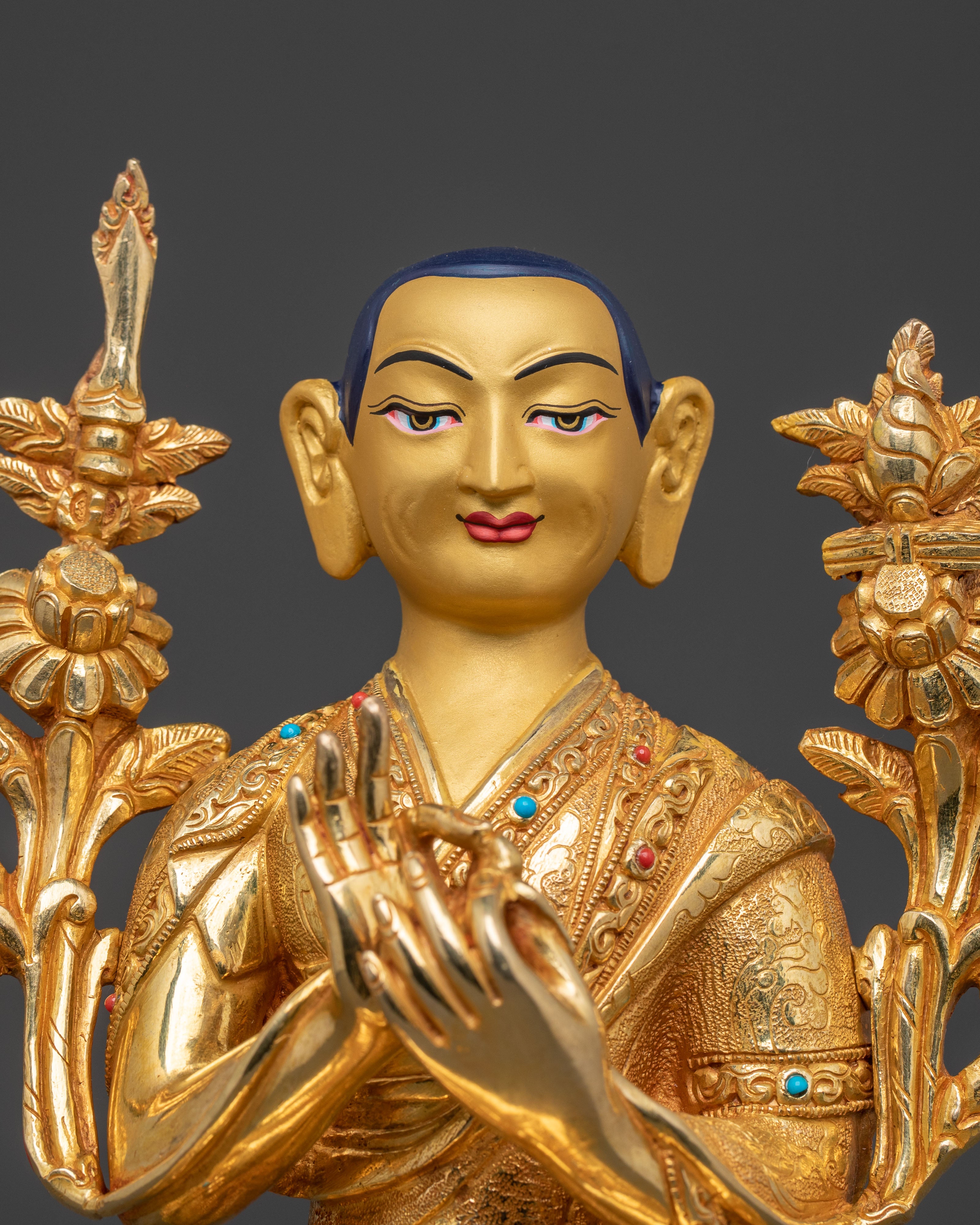 Tsongkhapa Spiritual Statue with Disciples | Altar Decor