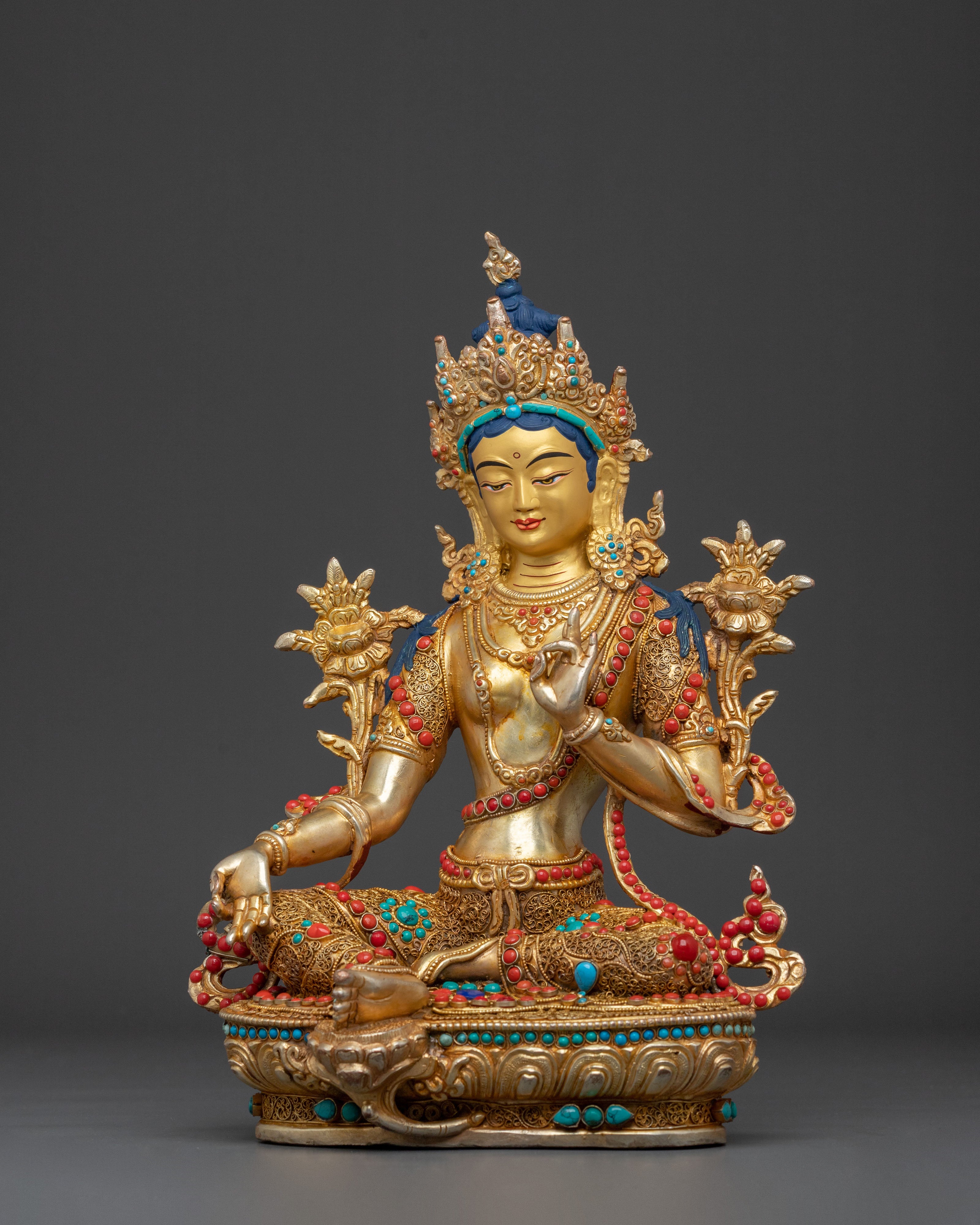 Green Tara Statue: Compassionate Protector