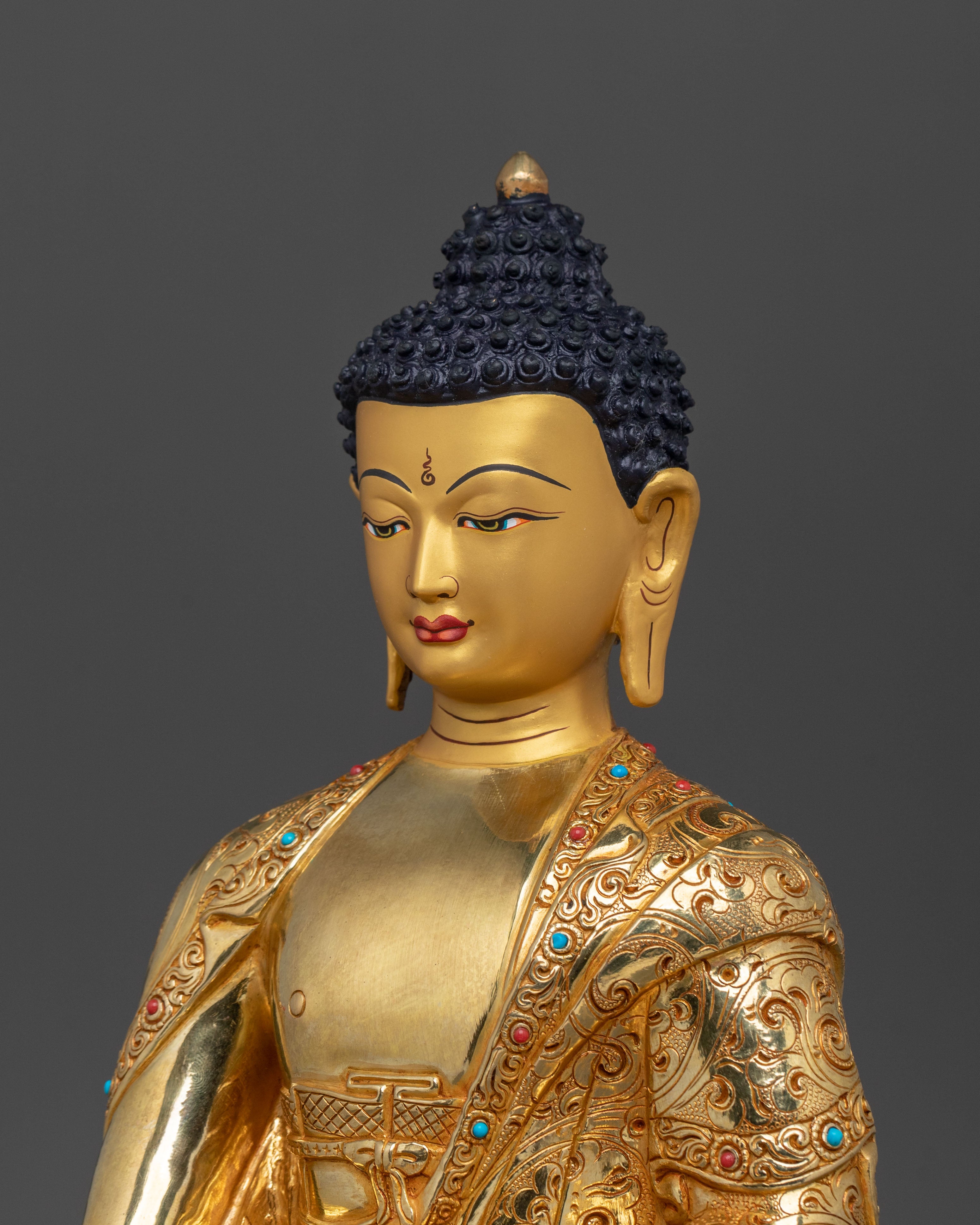A Traditional Tibetan Shakyamuni Buddha Statue