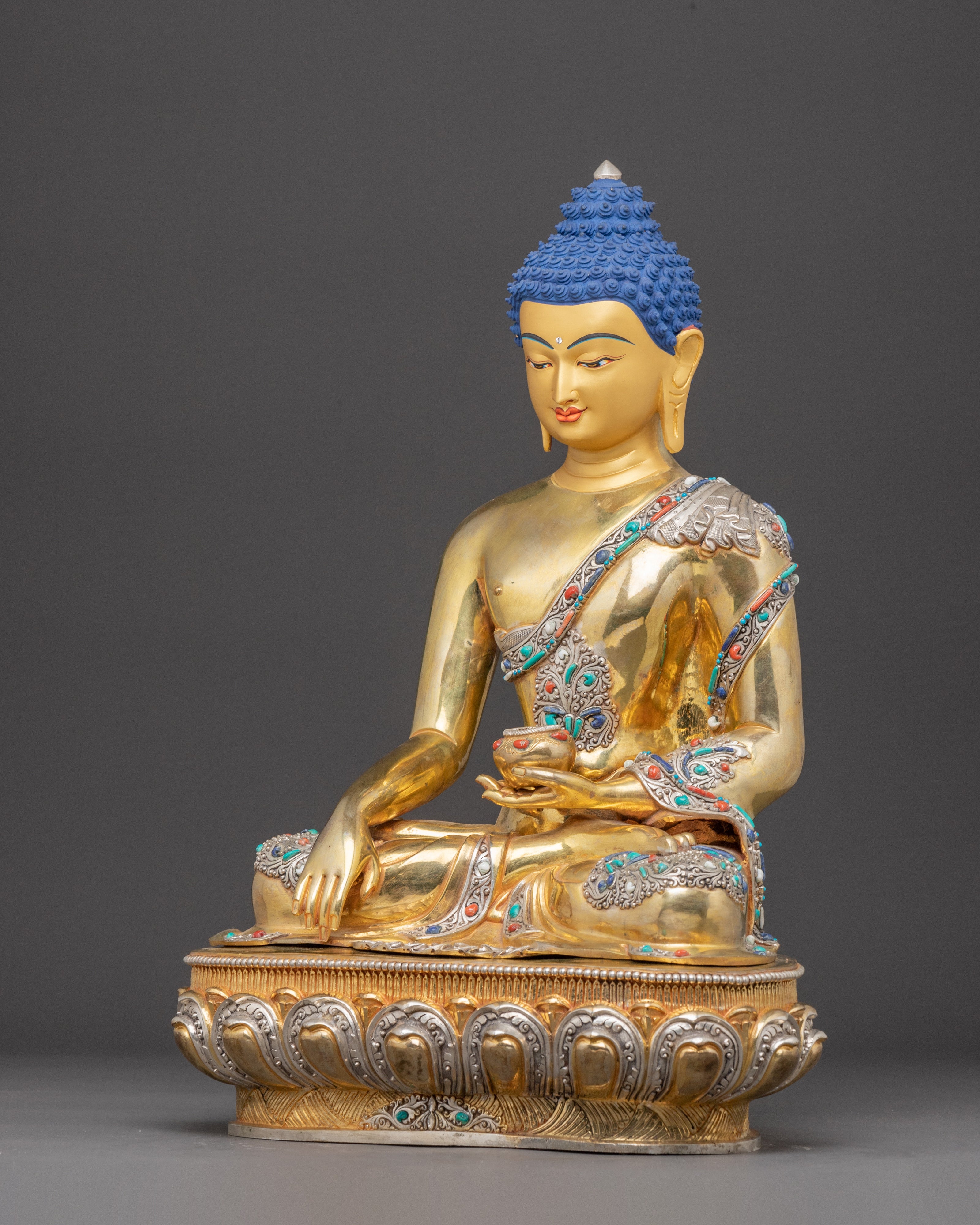 Handmade Dharma Guru Shakyamuni Buddha Sculpture | Enlightened Sage