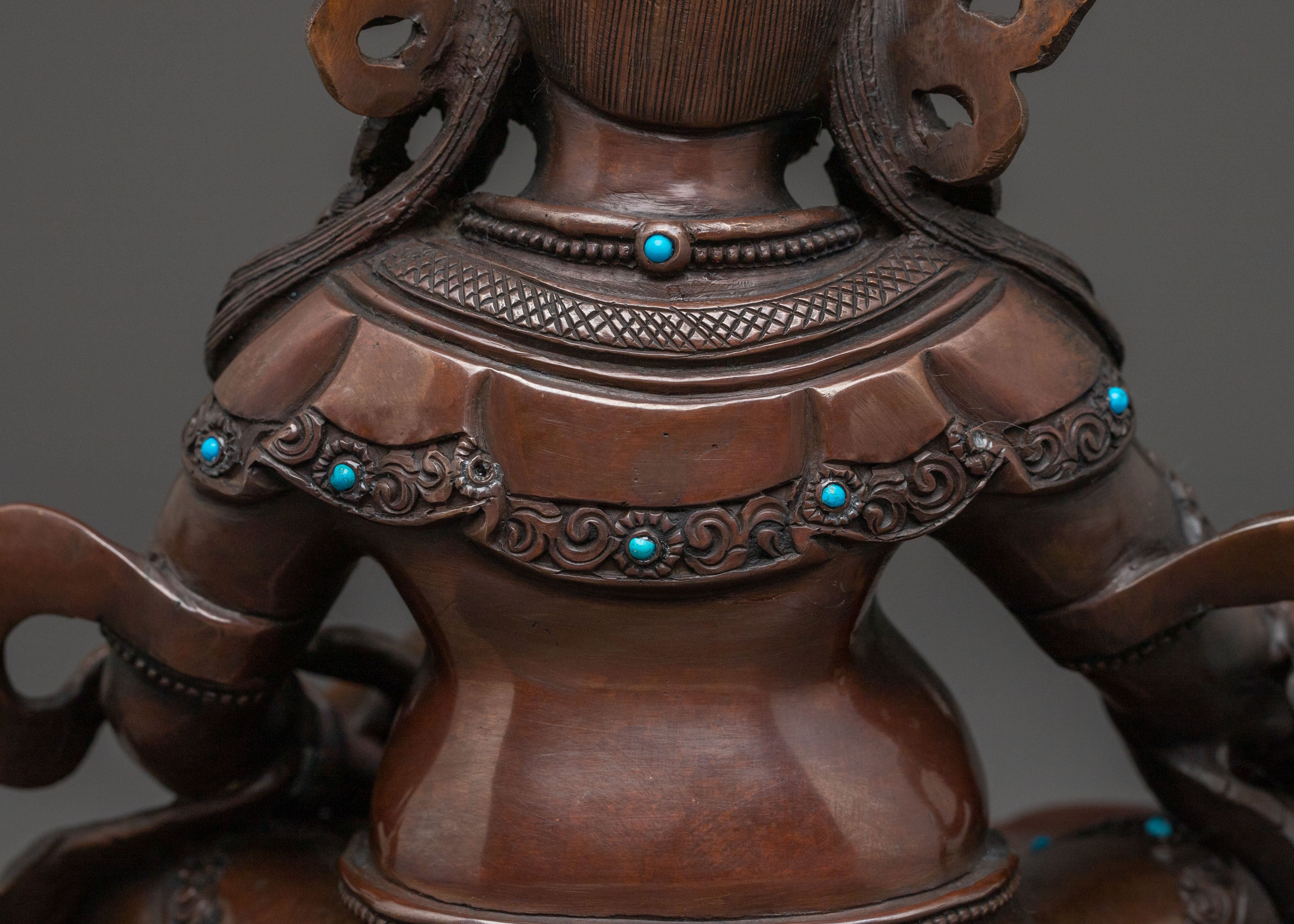 Protector Dzambhala Spiritual Statue for Prosperity