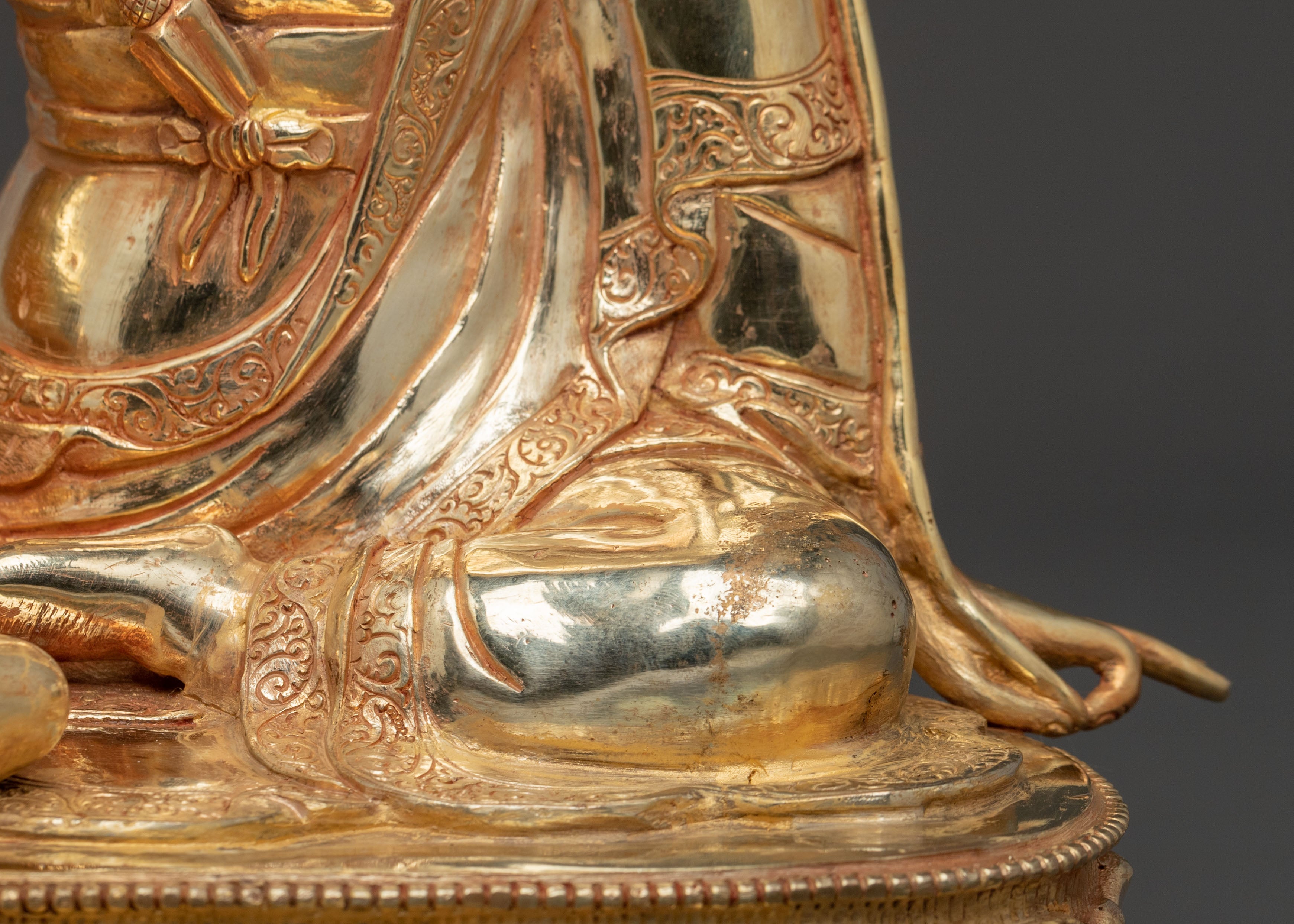 Jigme Lingpa Statue | Handmade Himalayan Altar Decor Sculpture