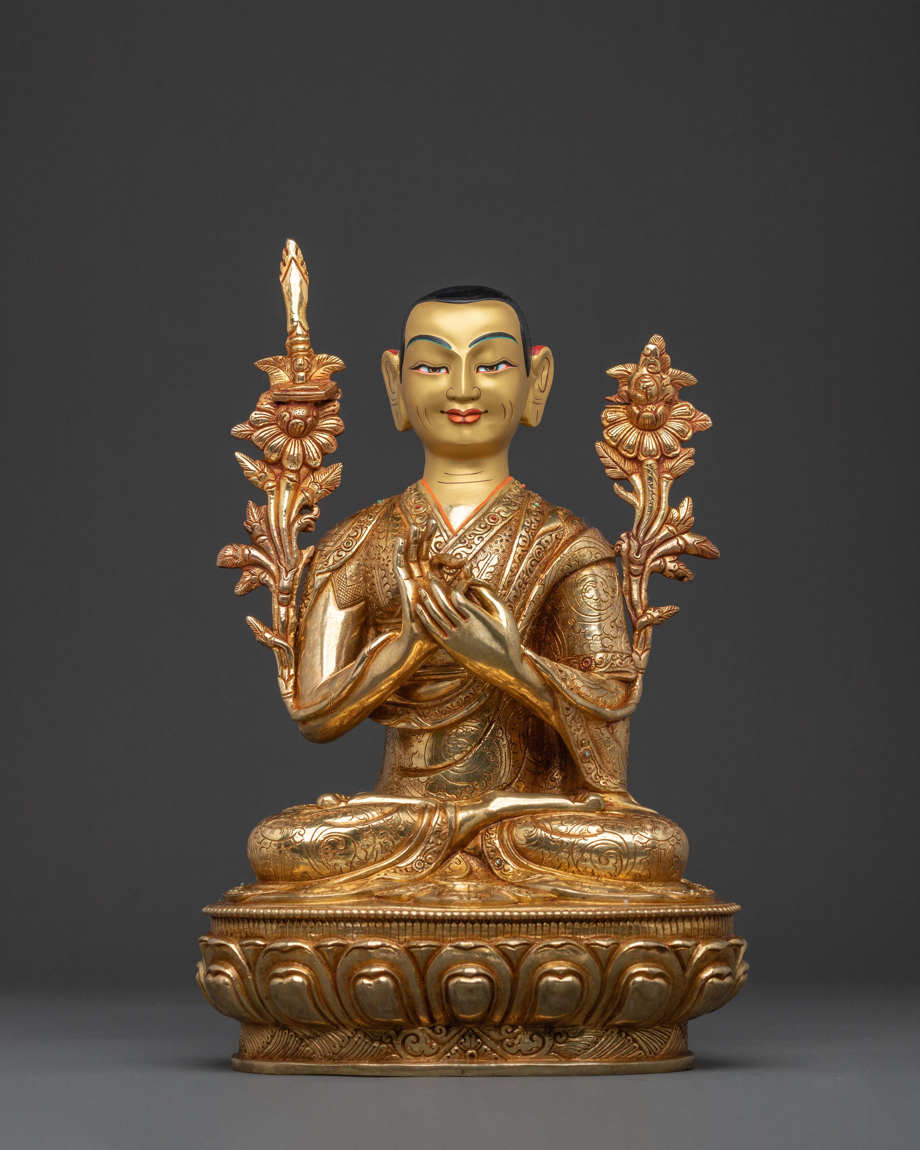 Tsongkhapa with Disciples Statue | Buddhist Masters