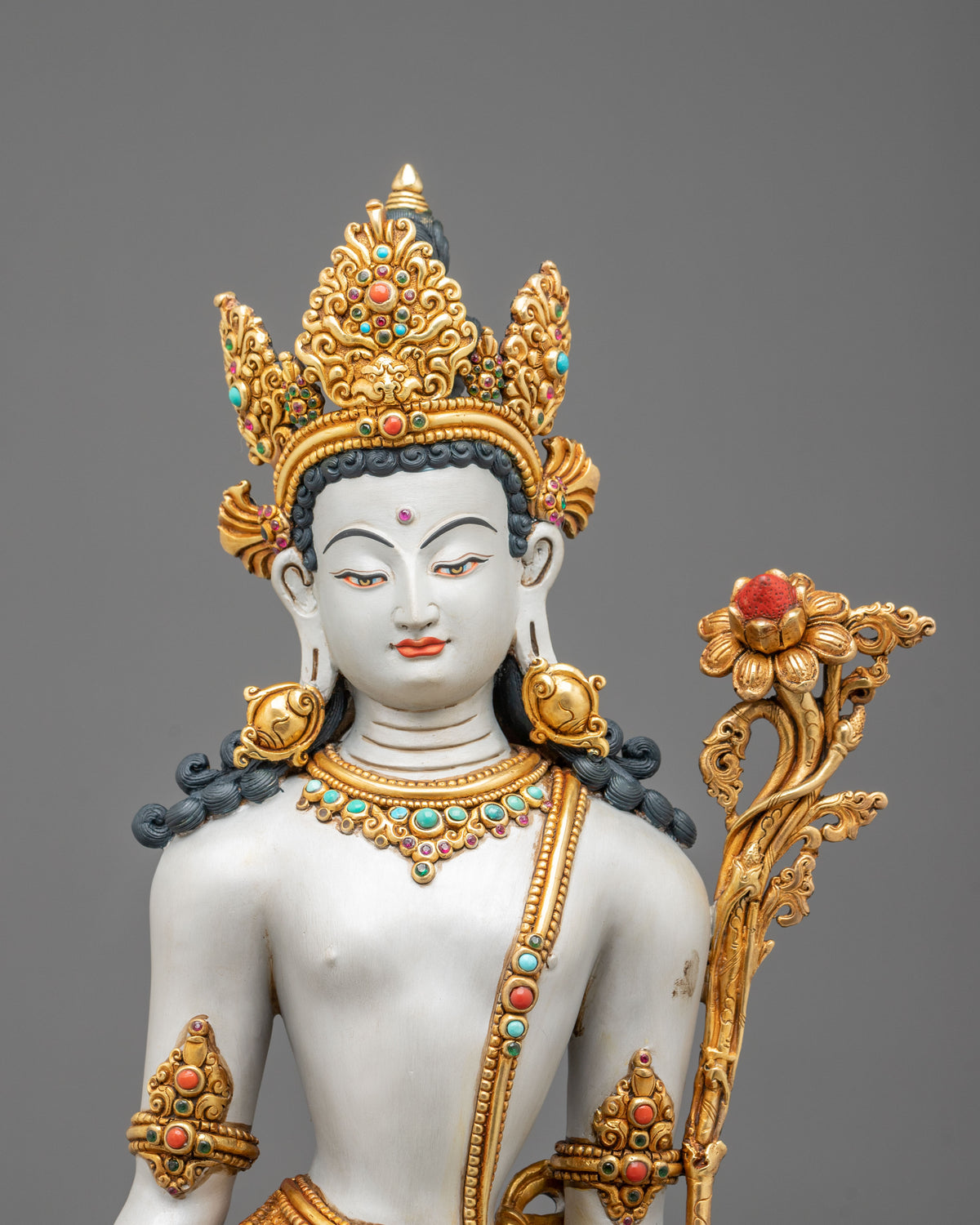 Lokeshwor Copper Sculpture | Tibetan Buddhist Figurine