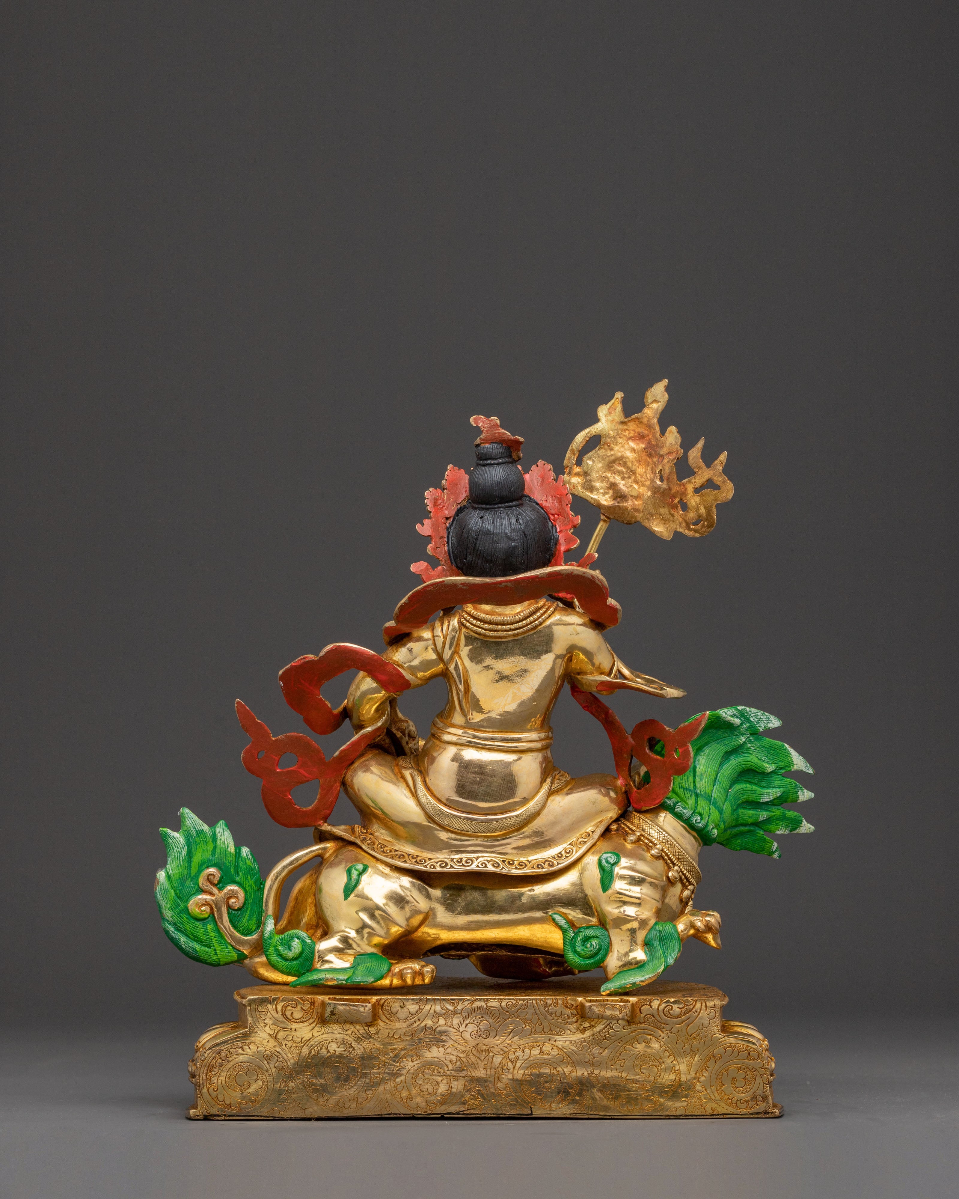 Traditional Namtoshe Guardian Statue - 24K Gold
