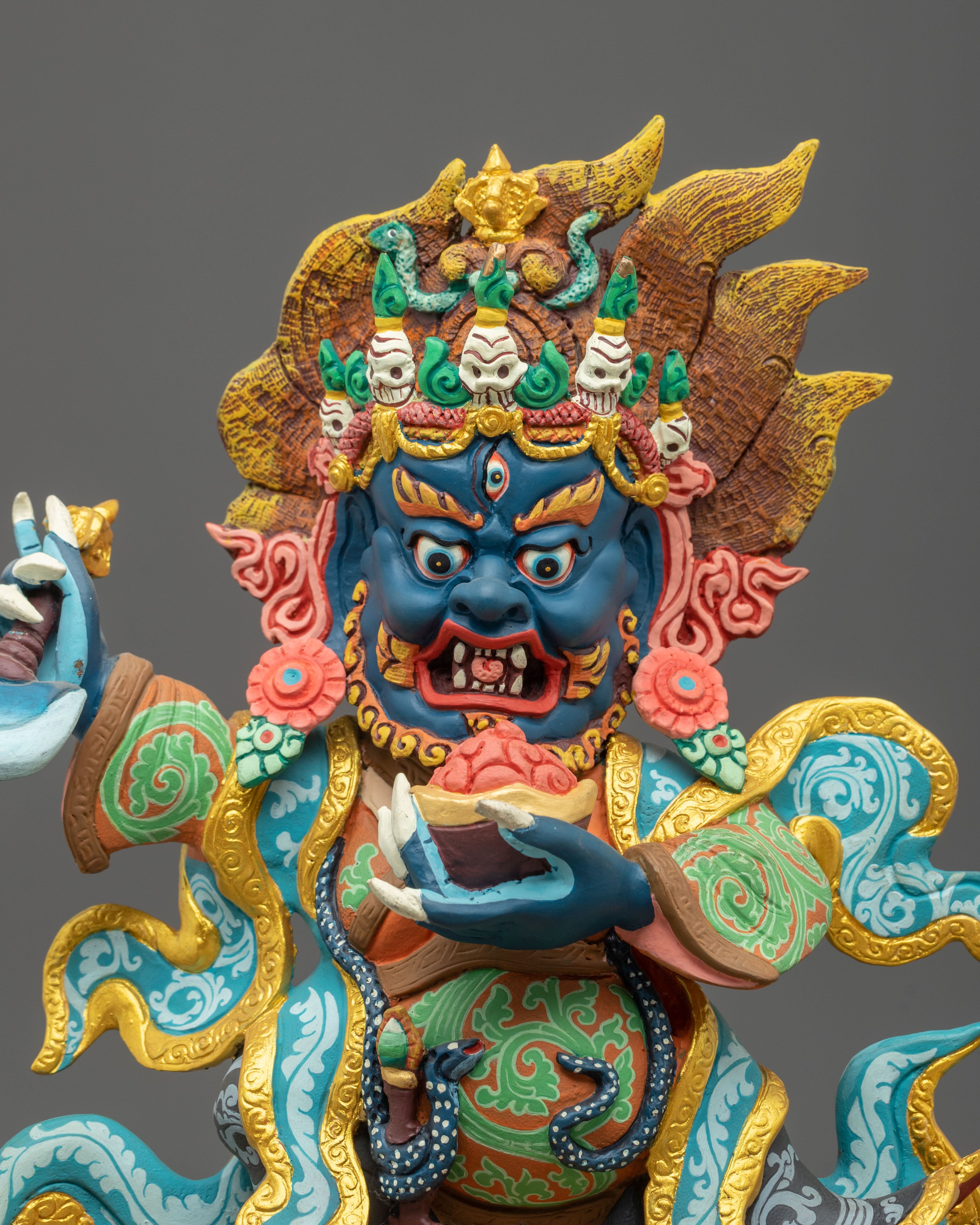Mahakala Bernakchen Statue of Protection | Altar Decor