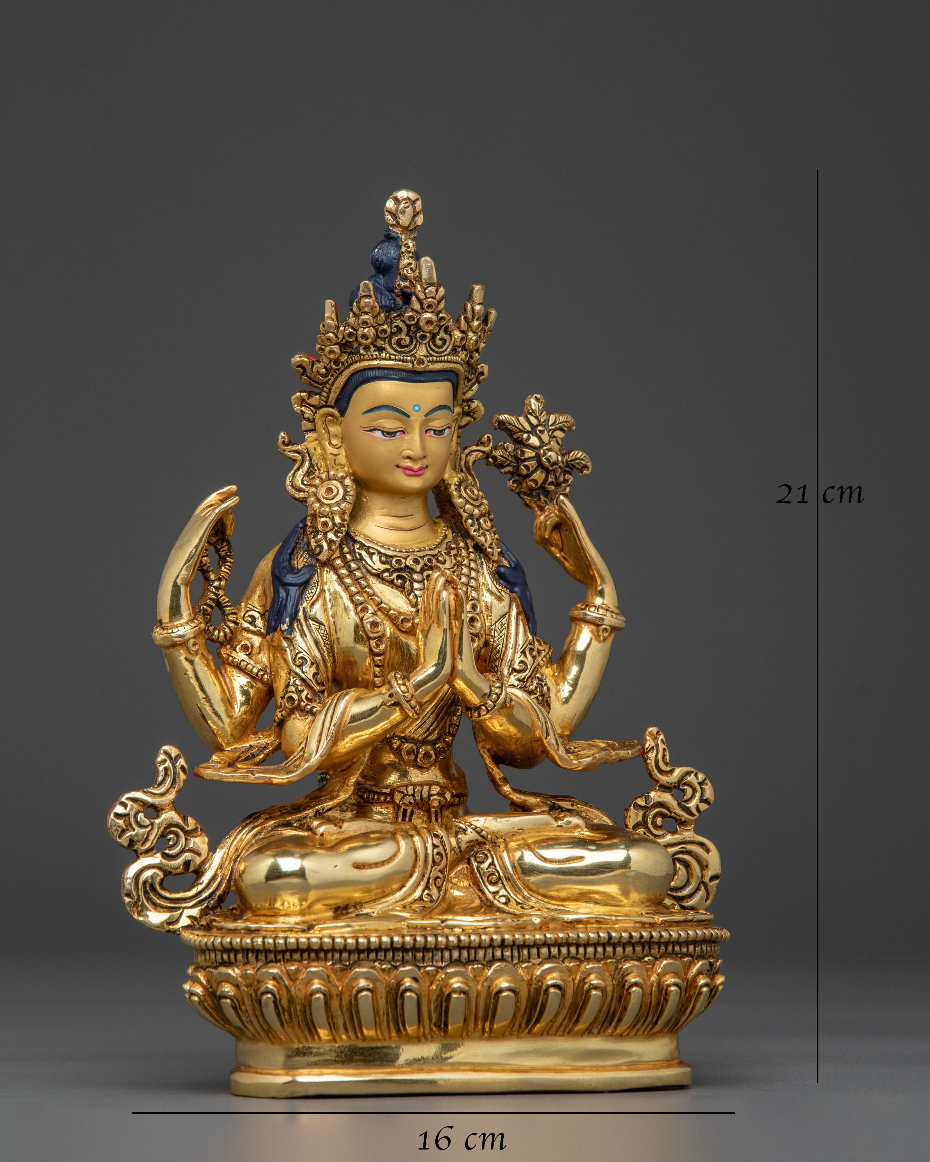Sacred Chenrezig Compassion Deity Statue