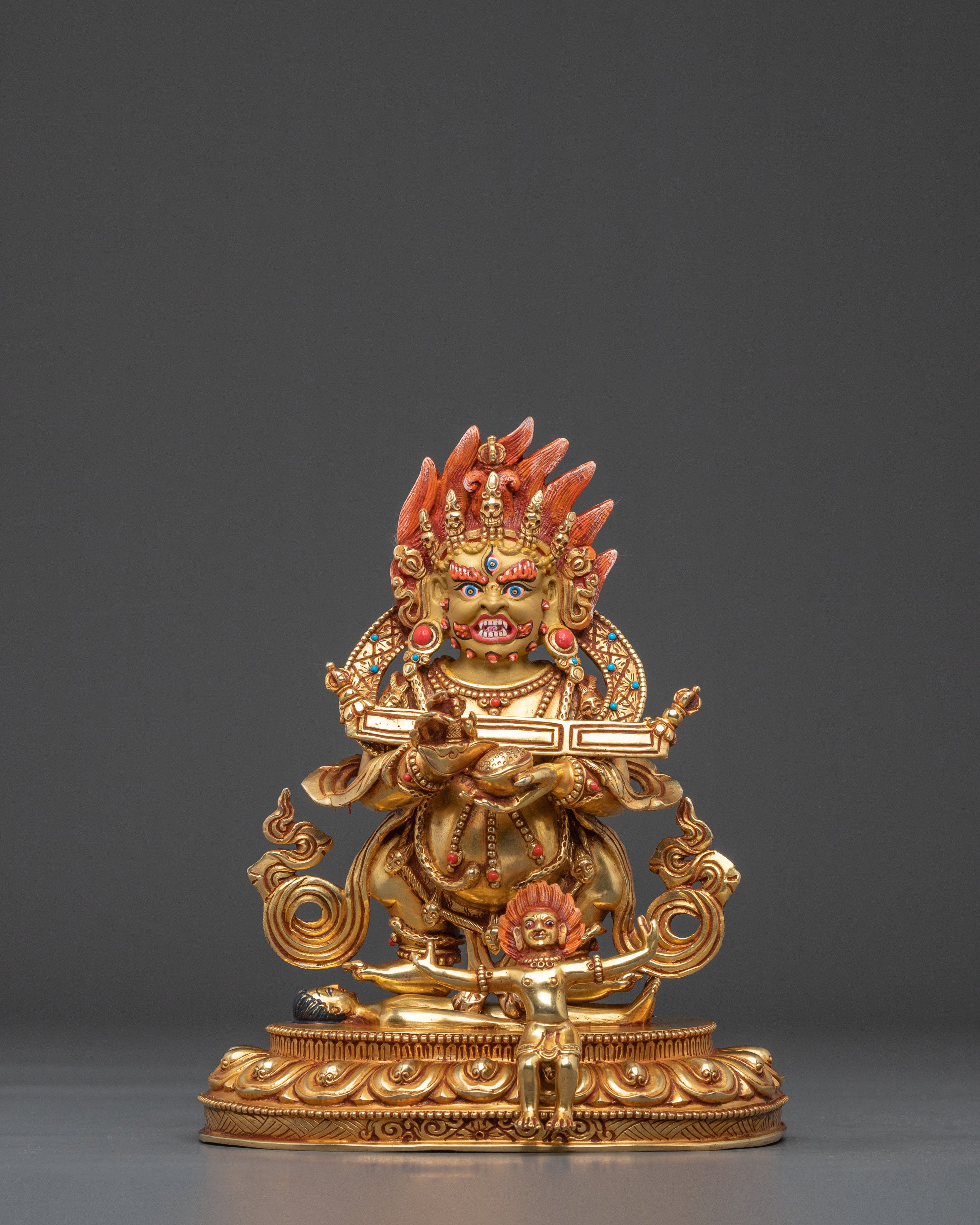 Shakya Mahakala Statue | Tibetan Protector Deity