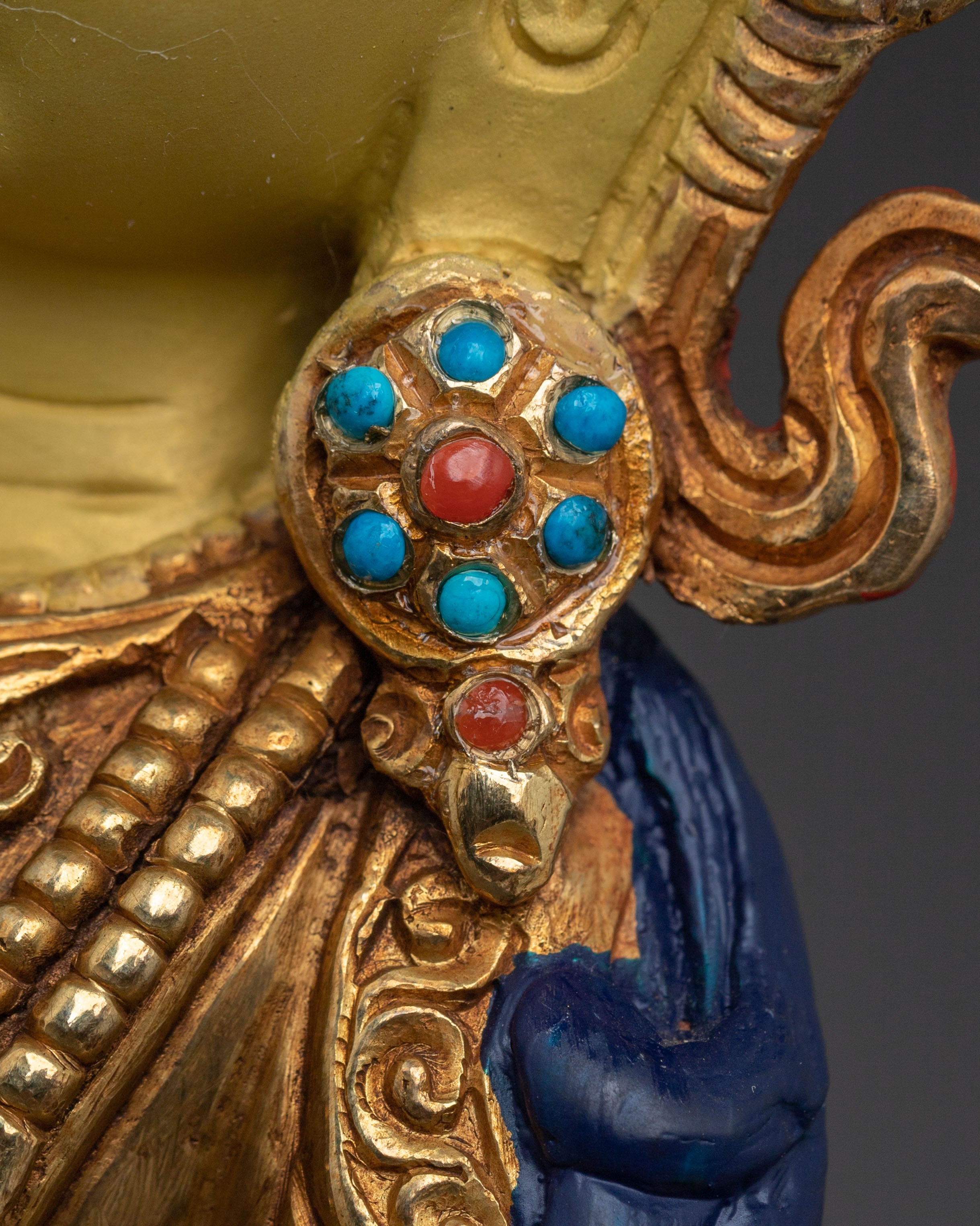 Vajrasattva Statue | 24K Gold Gilded Figurine