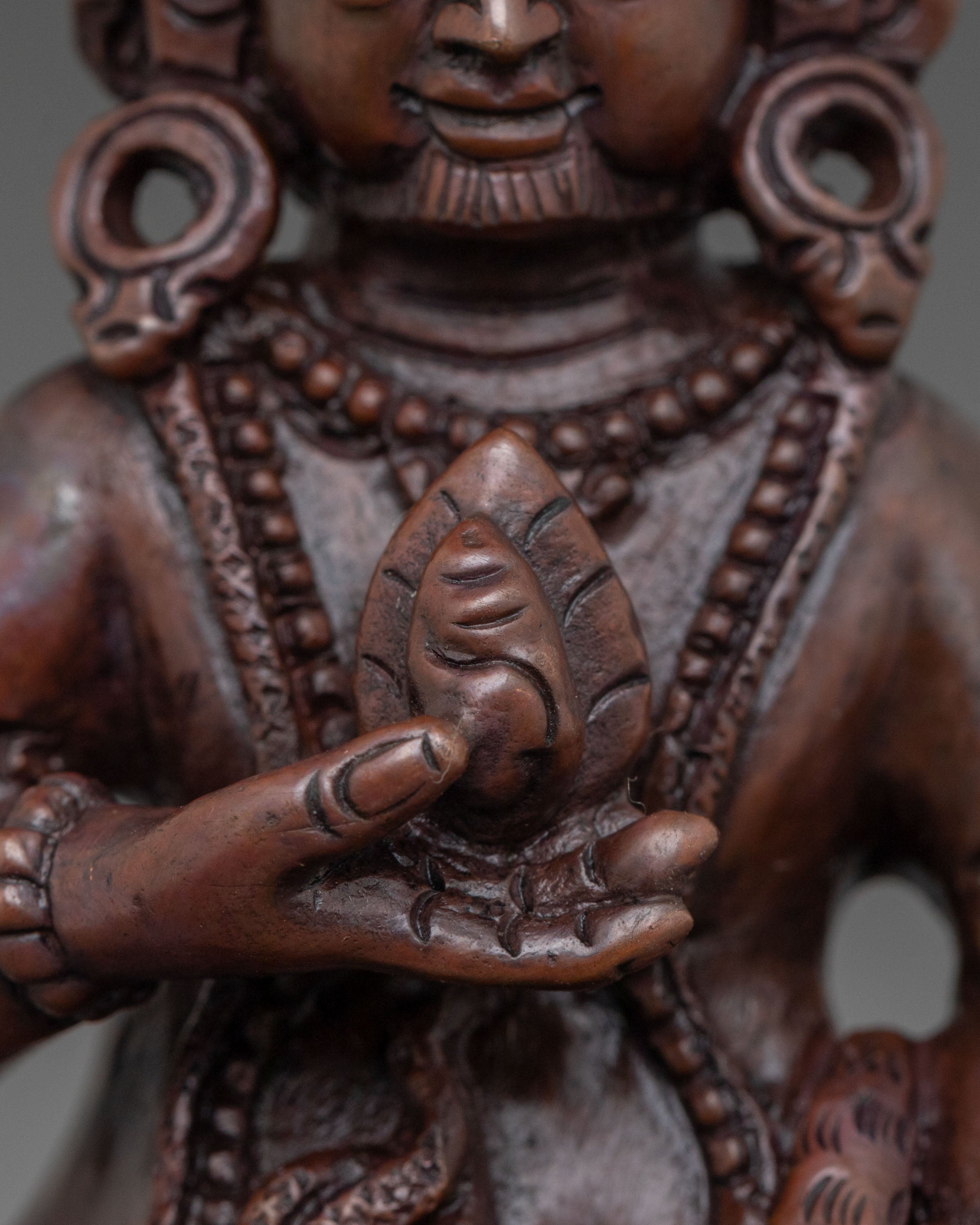 Handmade Black Dzambhala Sculpture | Home Decor