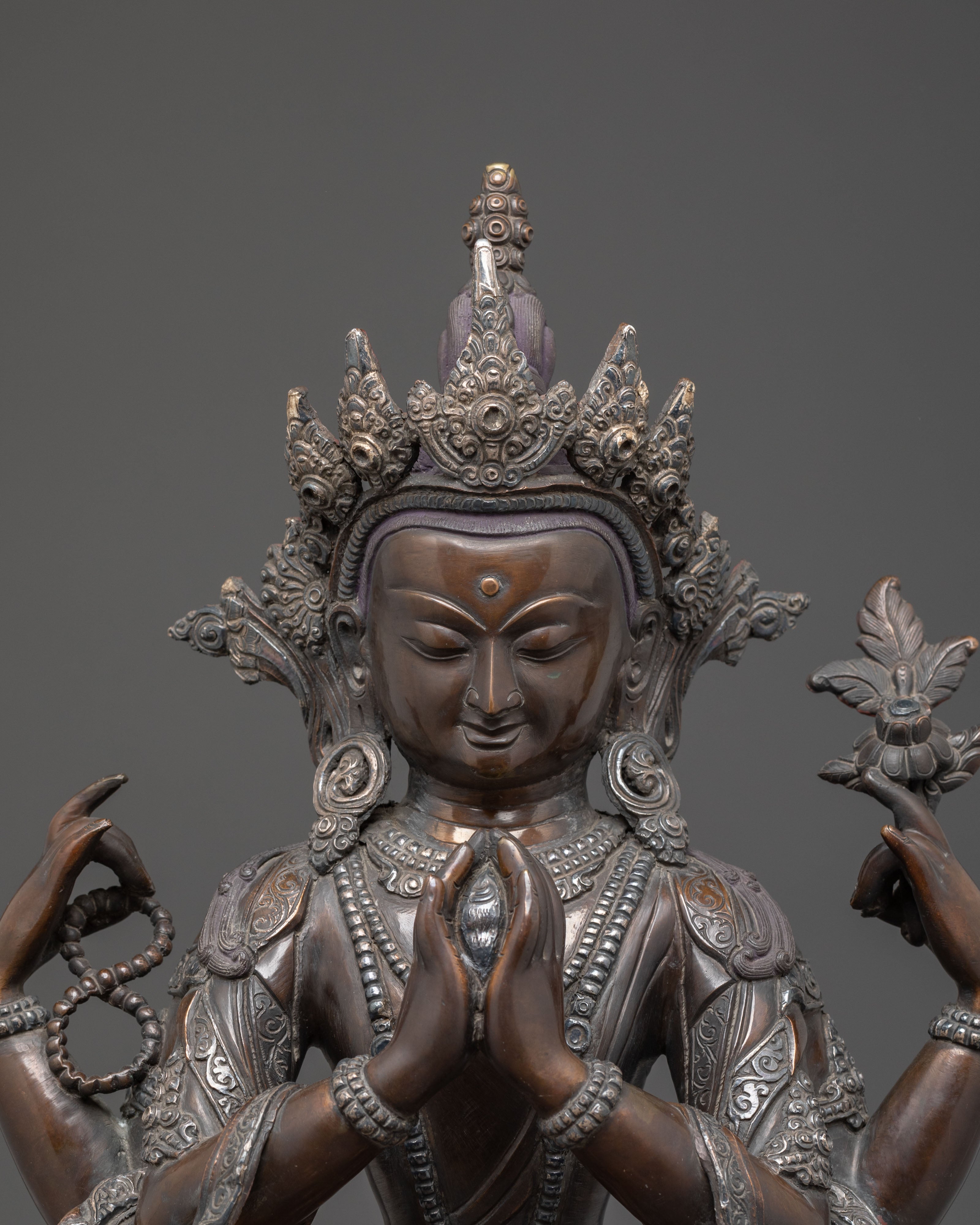 Compassion Buddha Chenrezig Statue | Avalokiteshvara Figurine