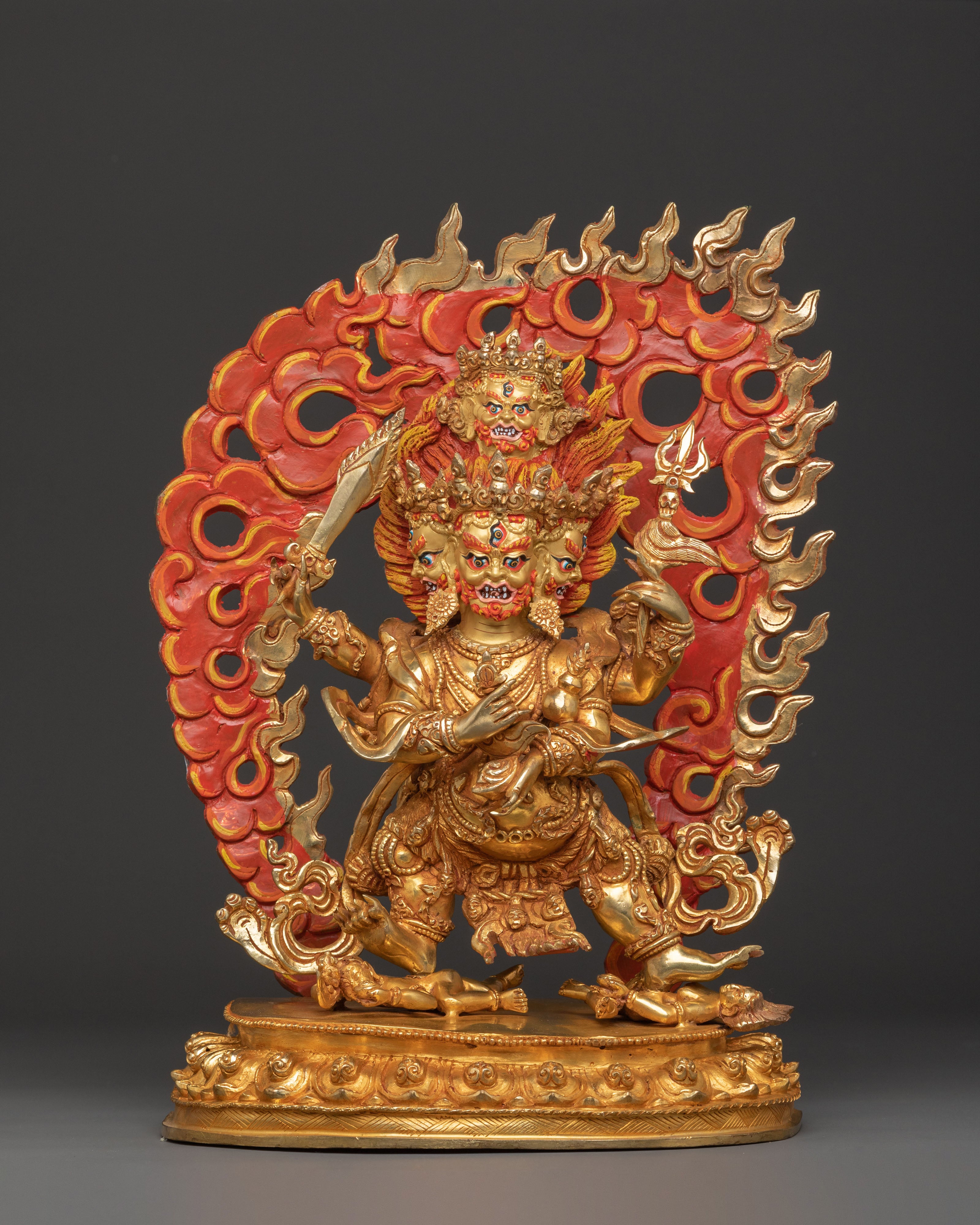 Four Armed Mahakala Protector Statue