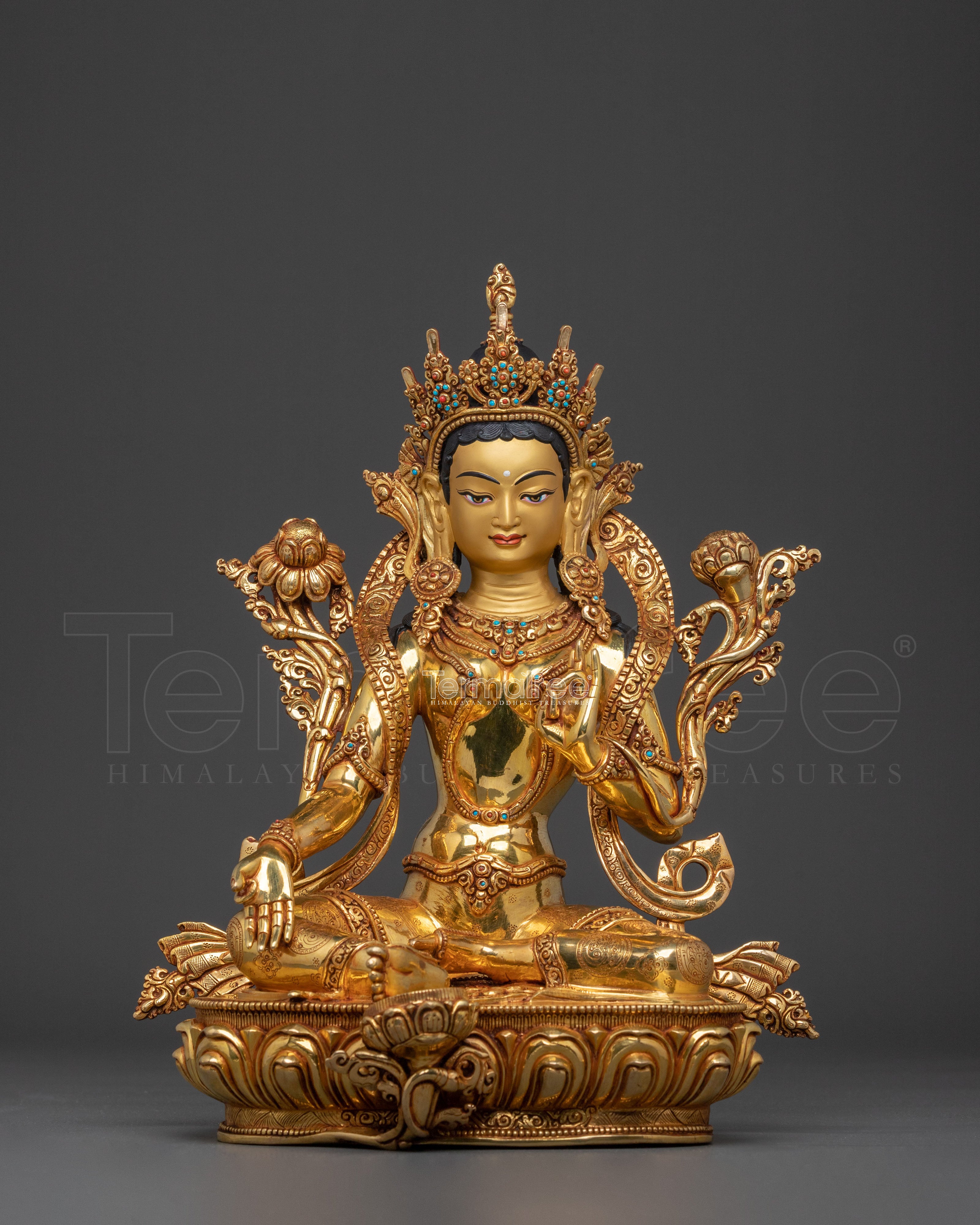 Green Tara Statue