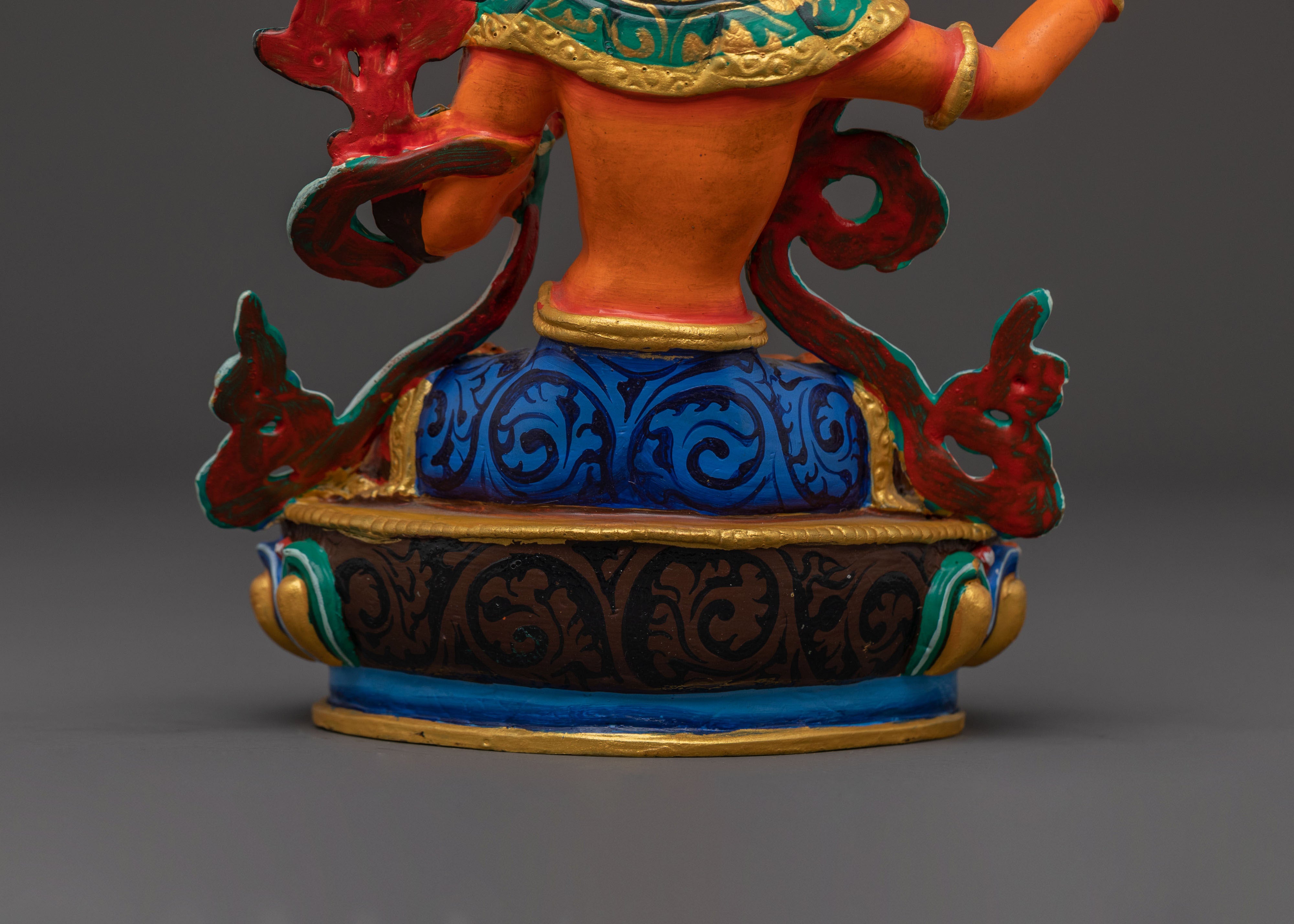 Manjushri Statue Deity of Wisdom – Handcrafted Copper